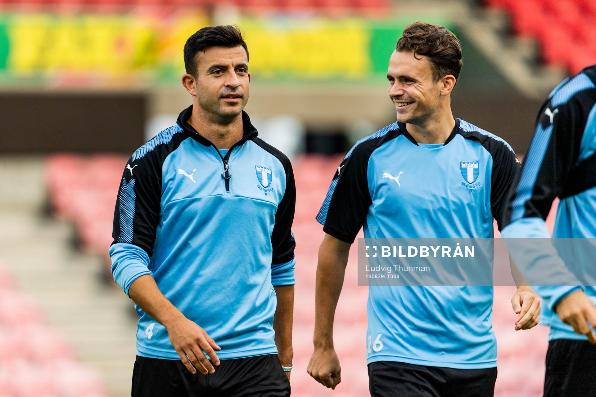 Behrang Safari and Andreas Vindheim of Malmö FF