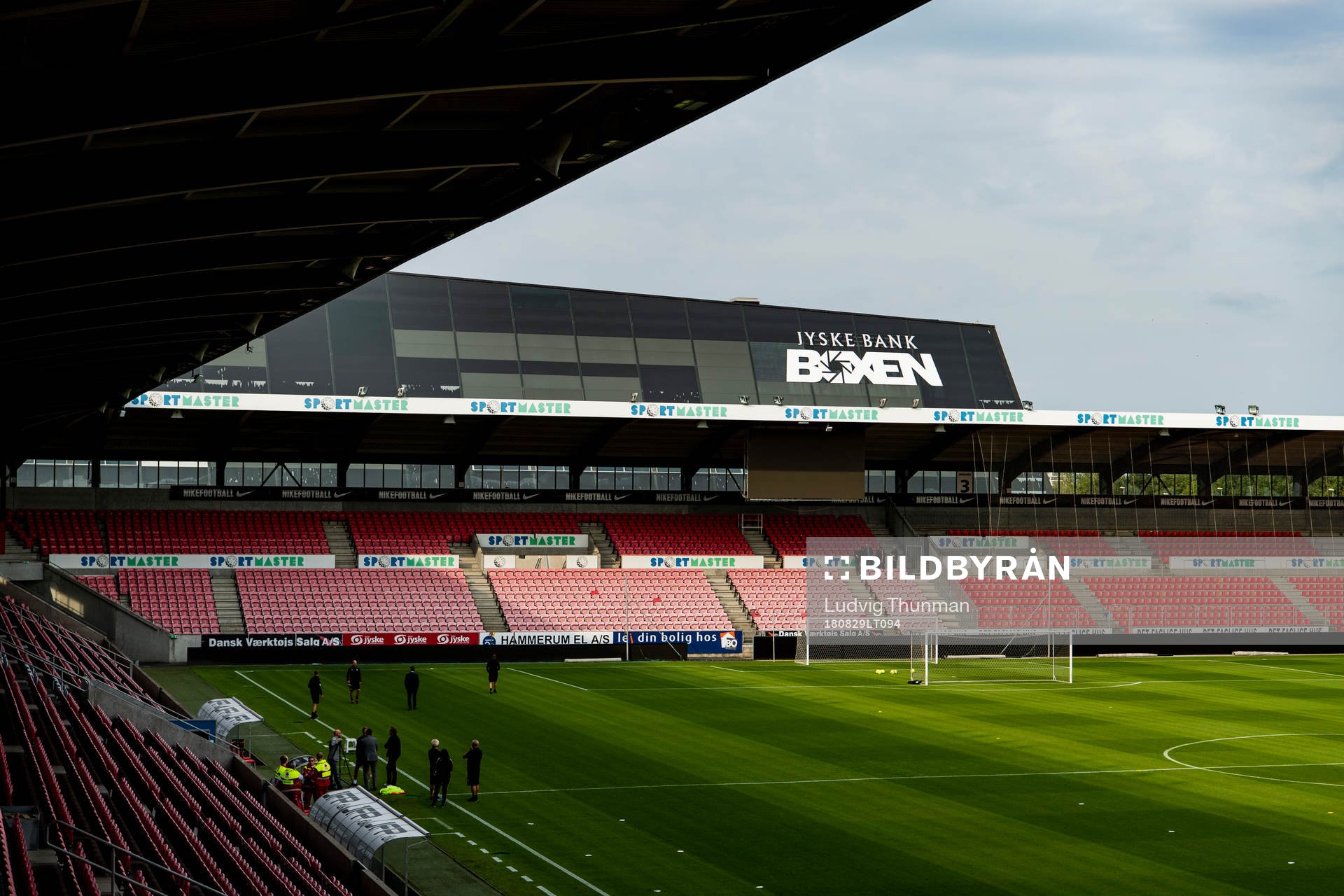 Interior view of MCH Arena with Jyske Bank Boxen showing in
