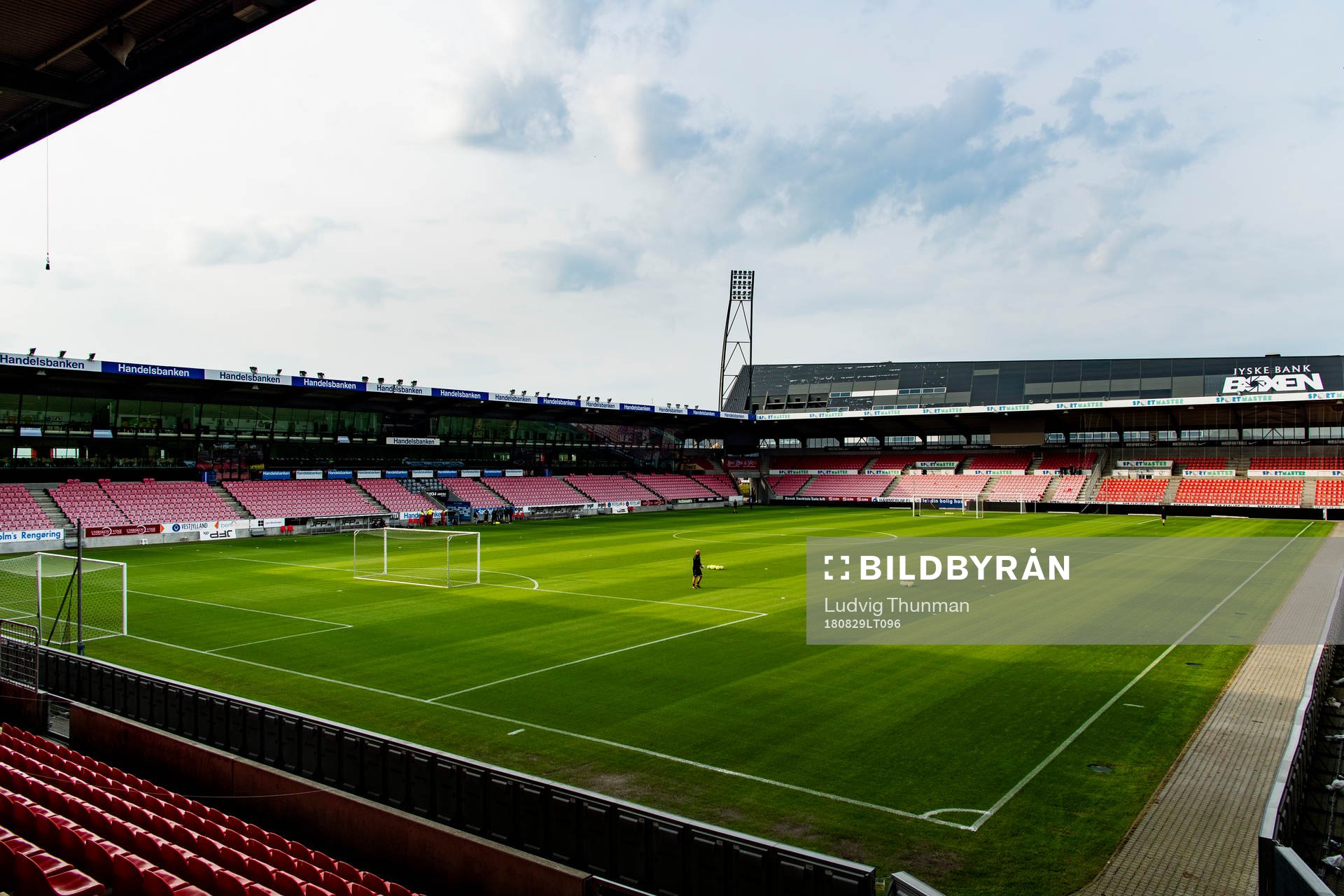Interior view of MCH Arena with Jyske Bank Boxen showing in