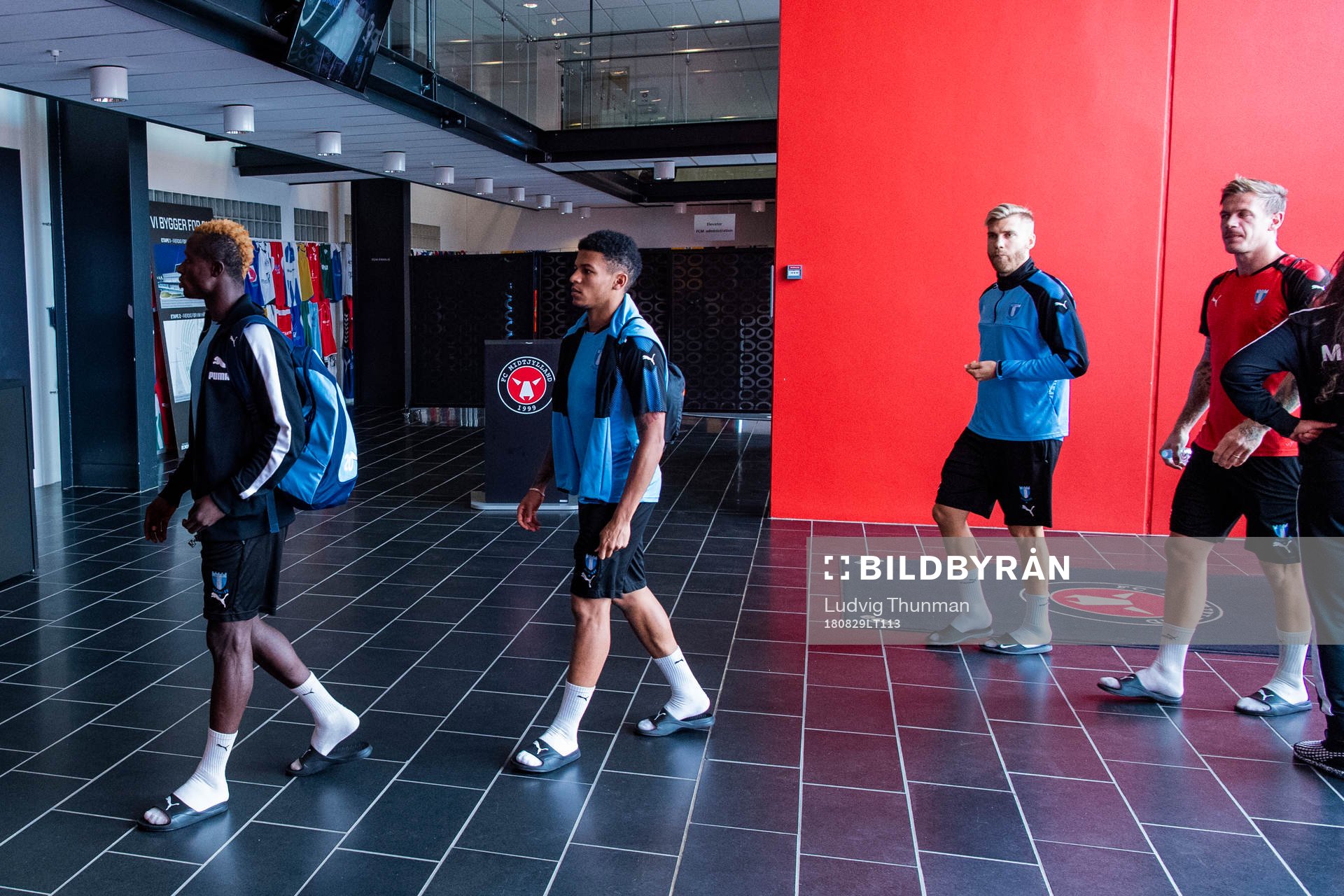 Bonke Innocent, Romain Gall and Rasmus Bengtsson of Malmö