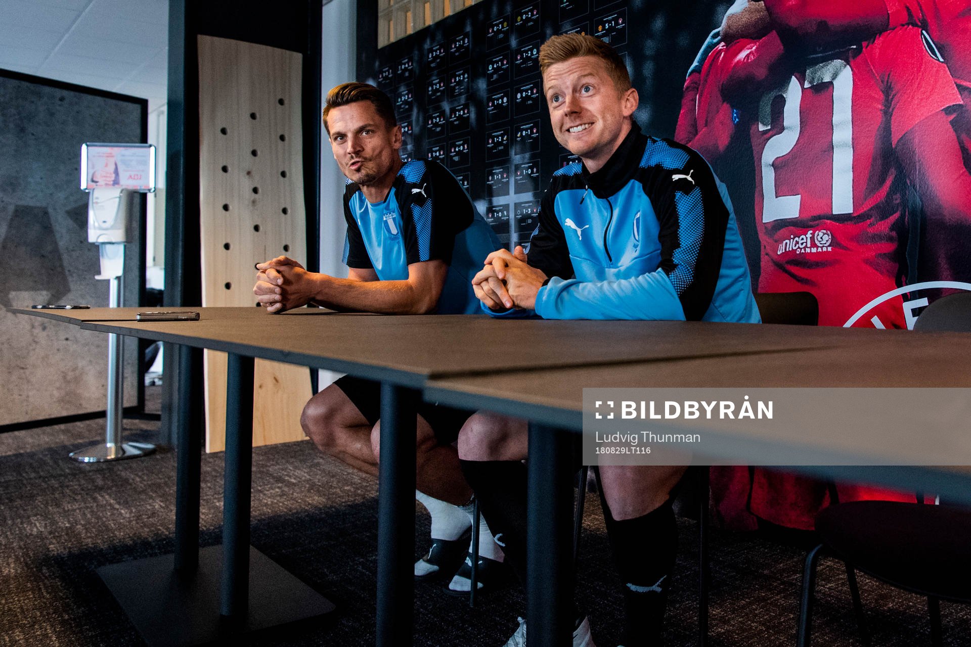 Markus Rosenberg and Anders Christiansen of Malmö FF