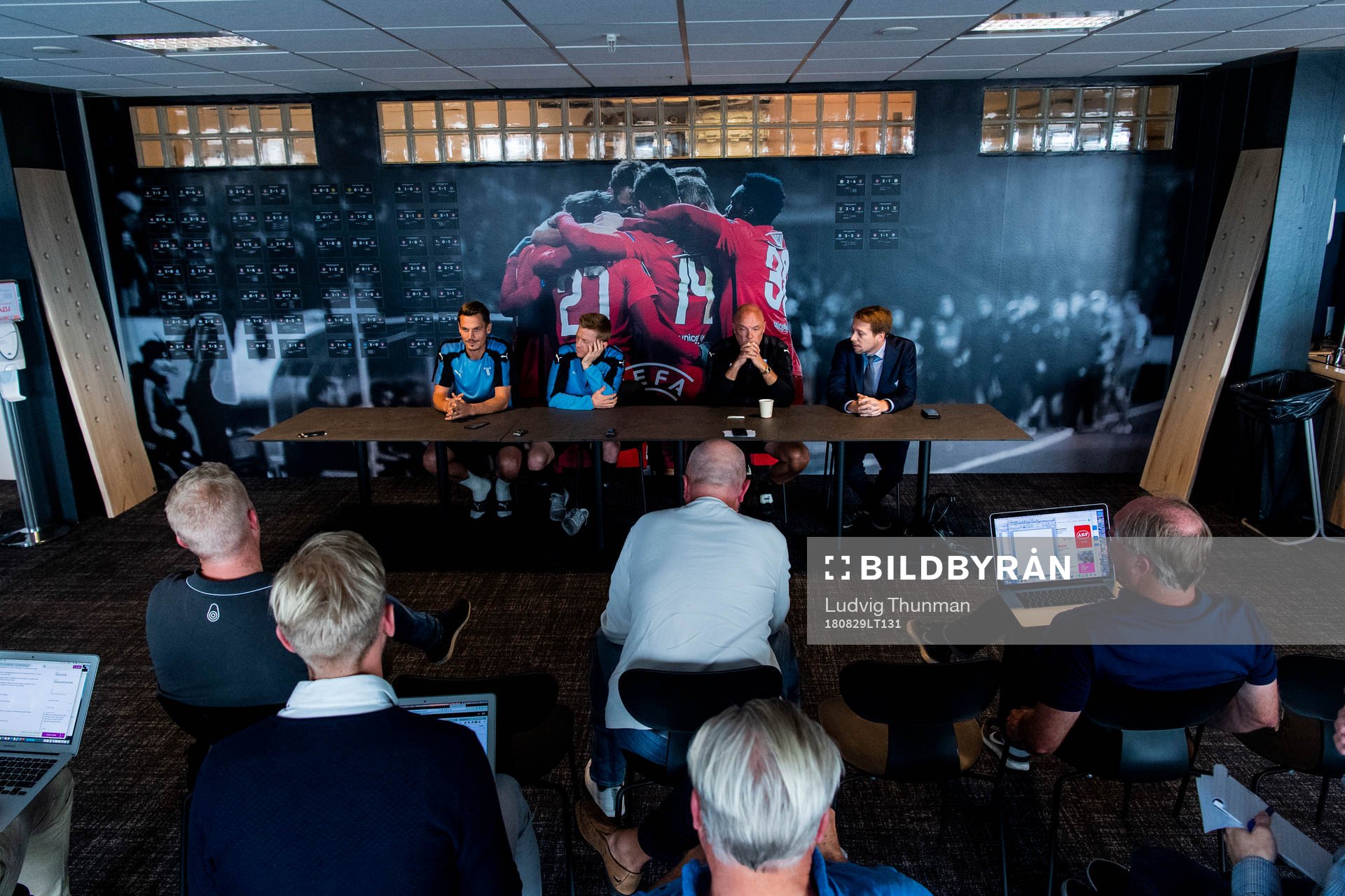 Markus Rosenberg, Anders Christiansen, head coach Uwe