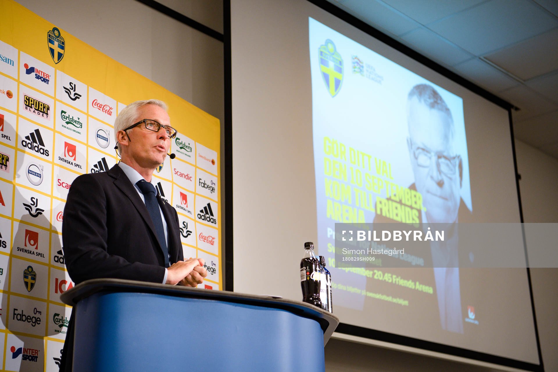 Generalsekreterare Håkan Sjöstrand presenterar Sveriges