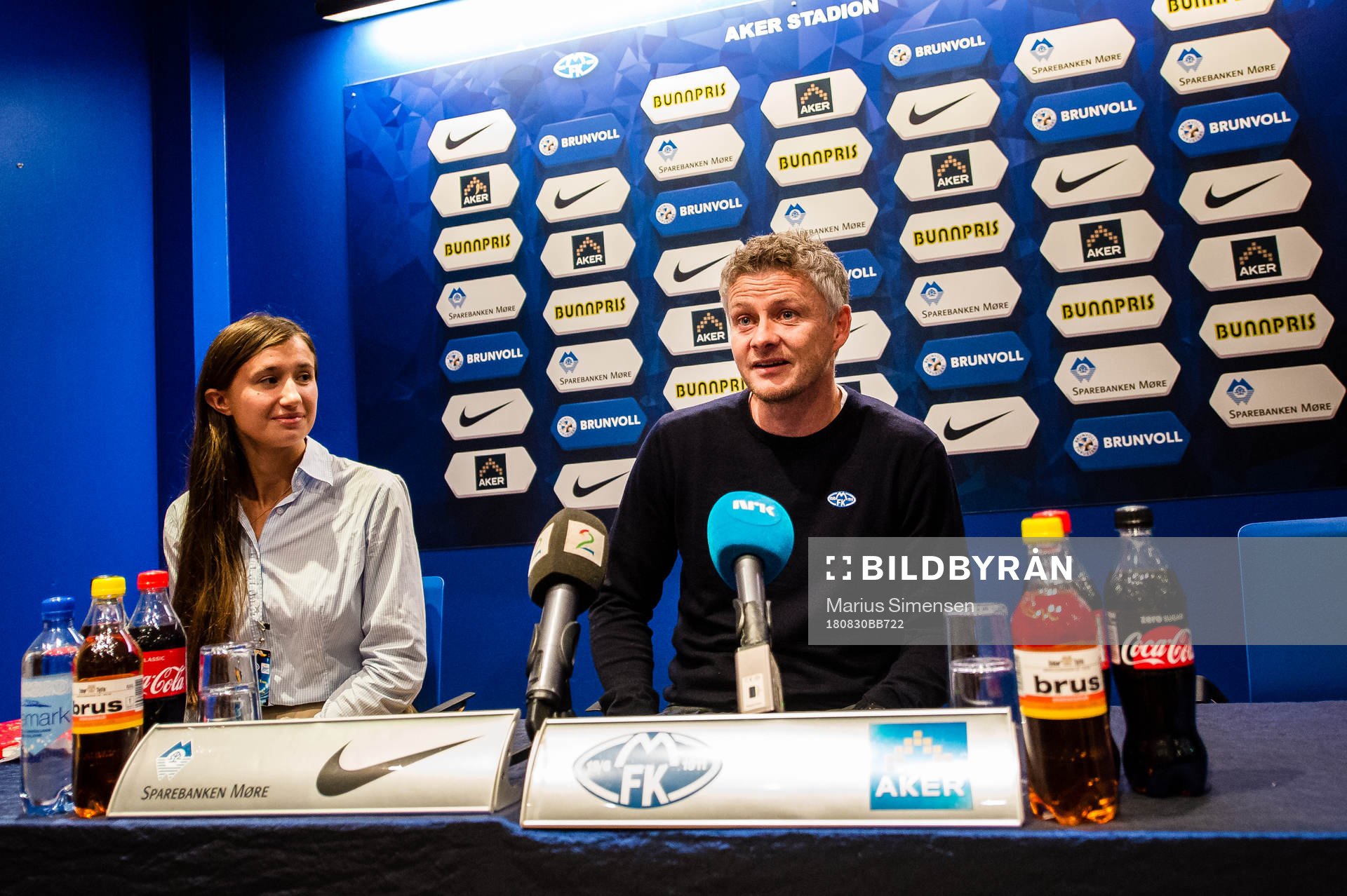 Ole Gunnar Solskjær, head coach of Molde,