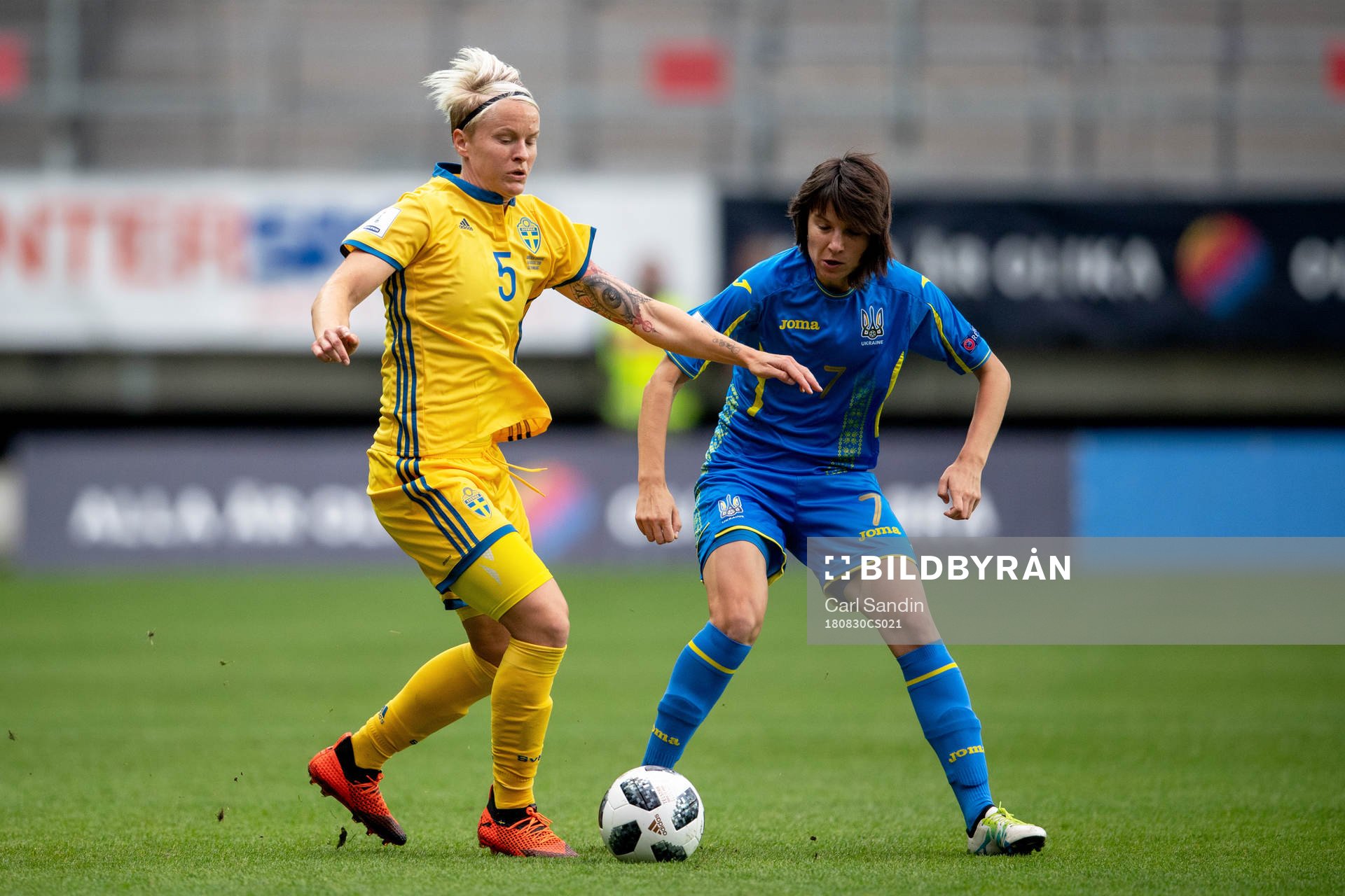 Sveriges Nilla Fischer och Ukrainas Yana Kalinina