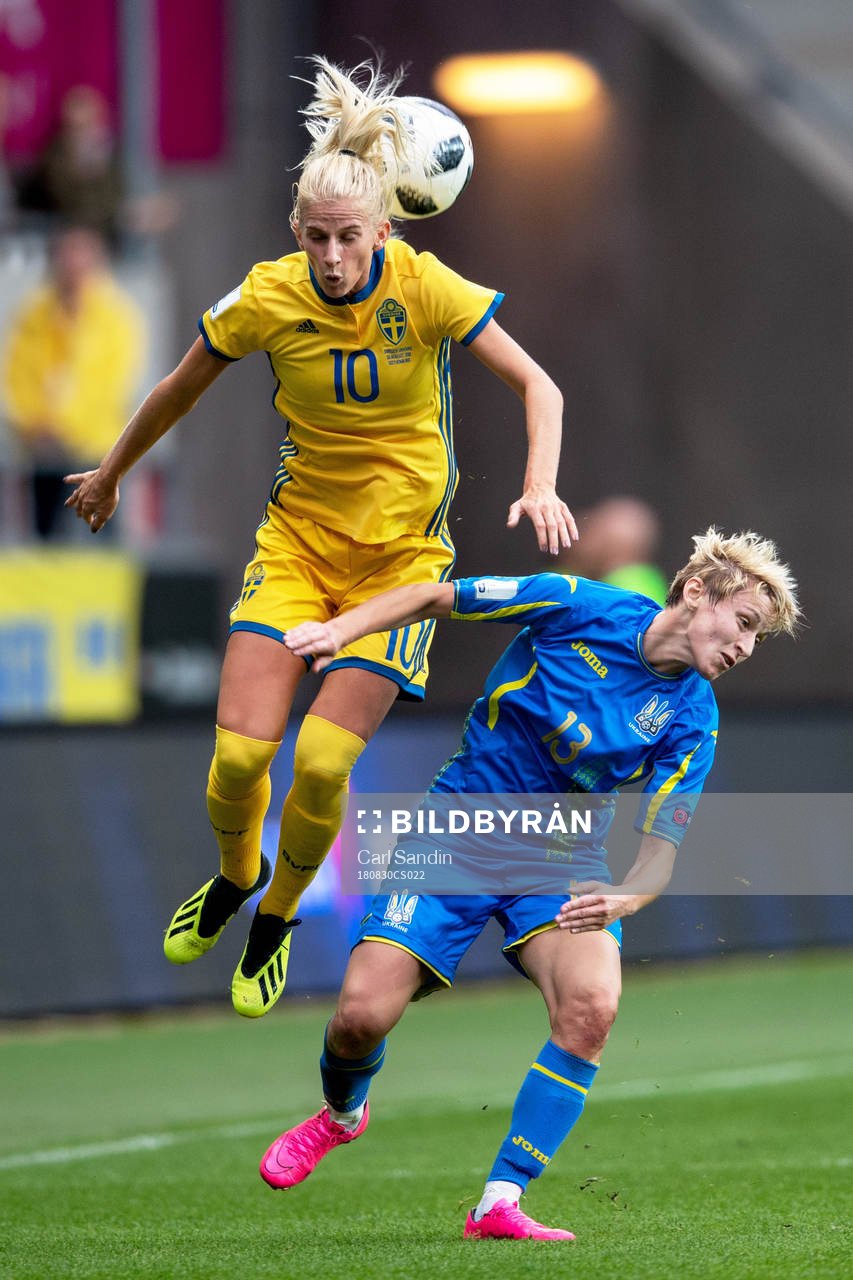 Sveriges Sofia Jakobsson och Ukrainas Natiia Pantsulia