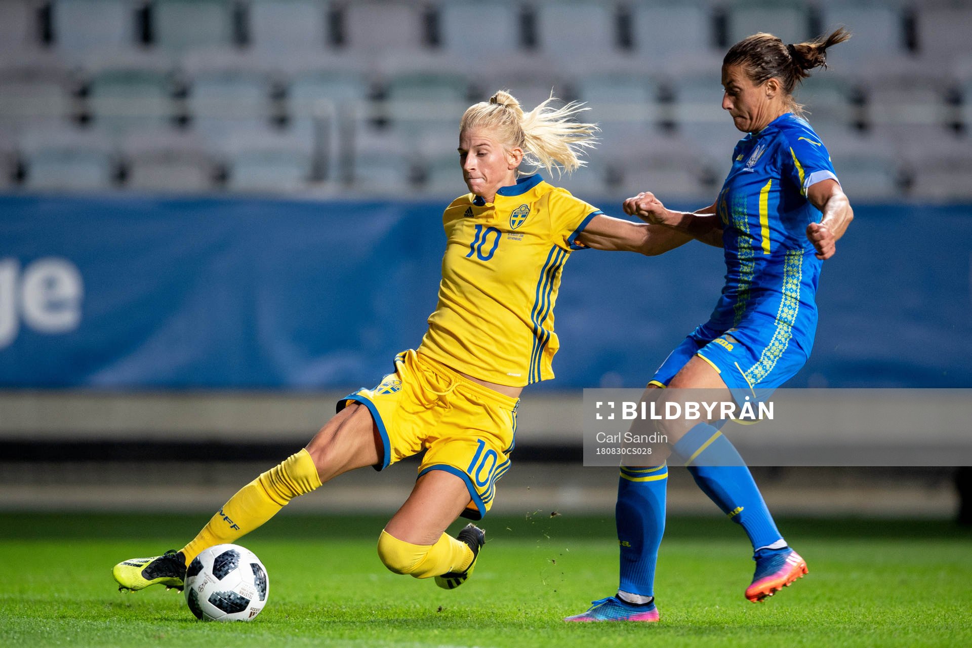 Sveriges Sofia Jakobsson och Ukrainas Iryna Vasliuk