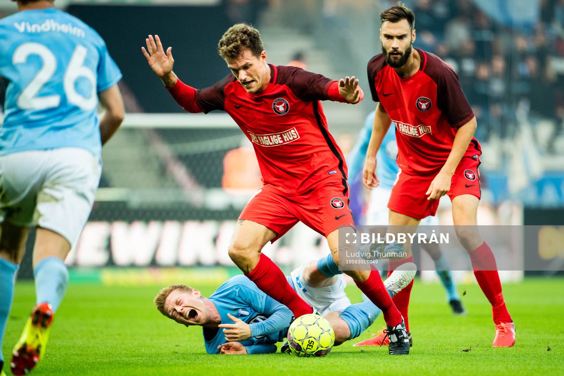 Anders Christiansen of Malmö FF fall