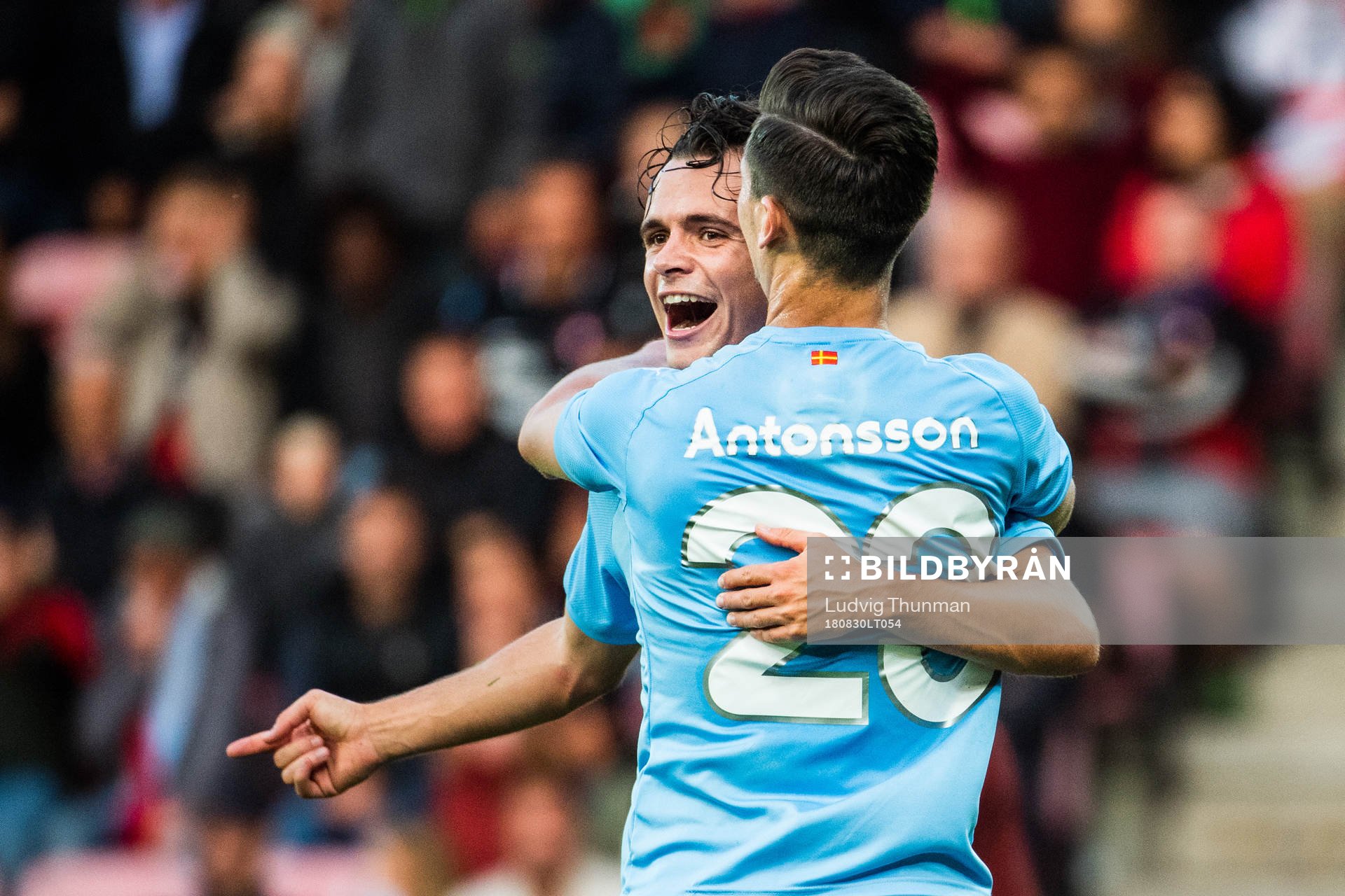 Andreas Vindheim and Marcus Antonsson of Malmö FF