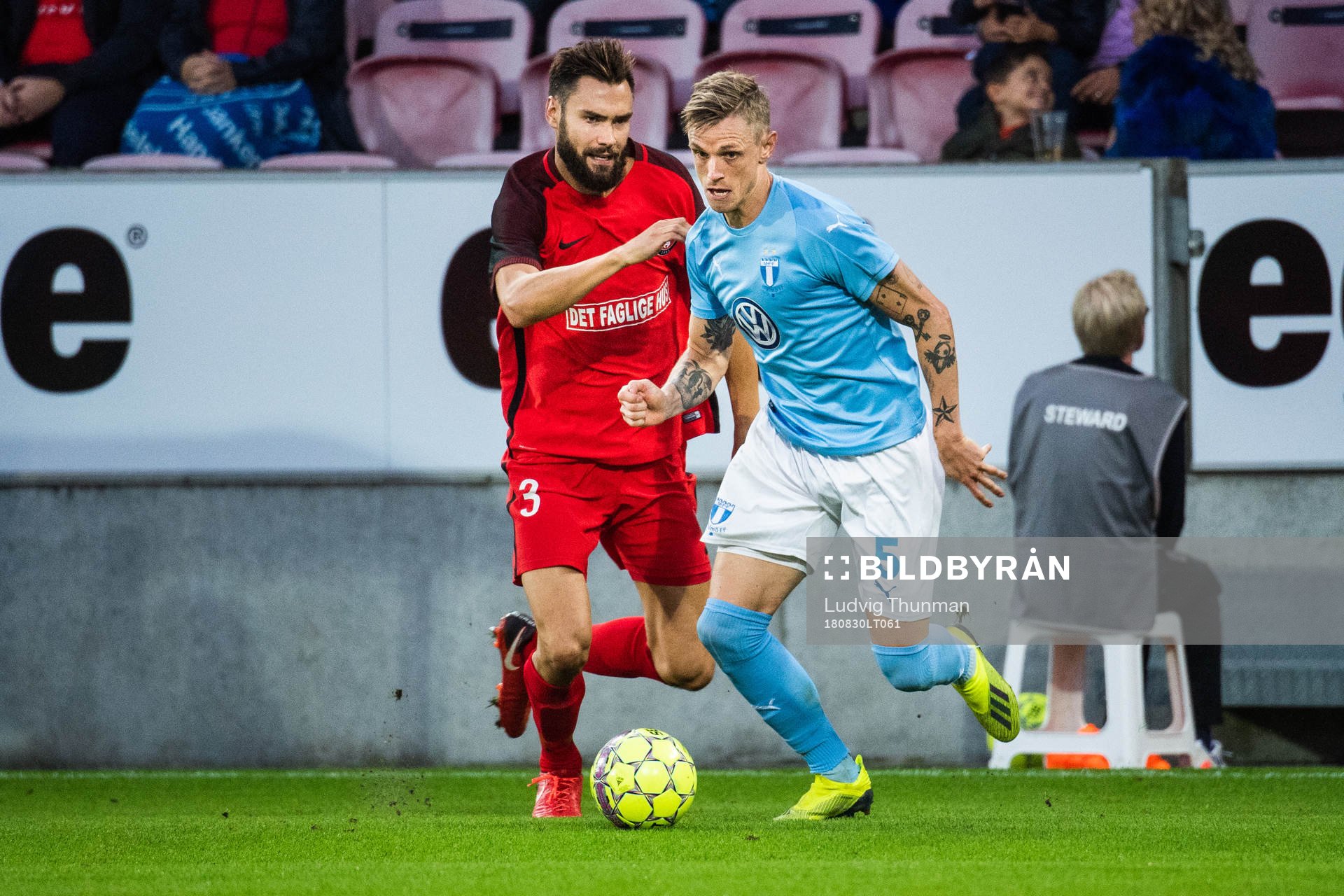 Tim Sparv of Midtjylland and Sören Rieks of Malmö FF