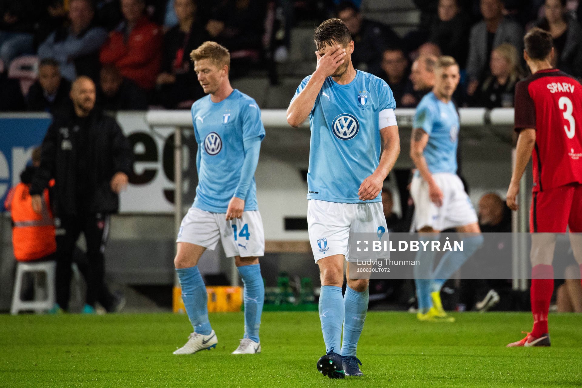 Markus Rosenberg of Malmö FF looks dejected
