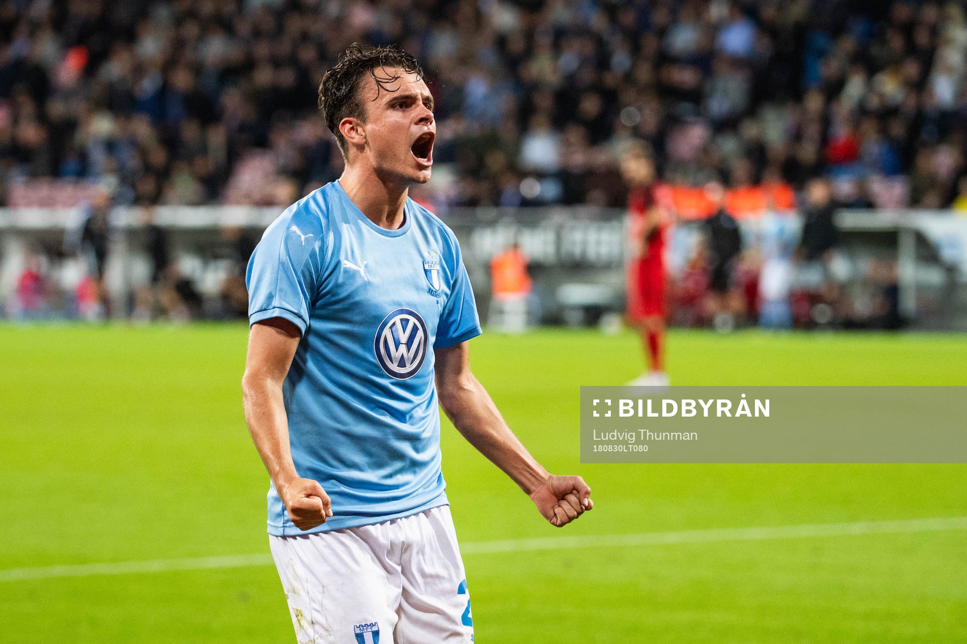 Andreas Vindheim of Malmö FF celebrates