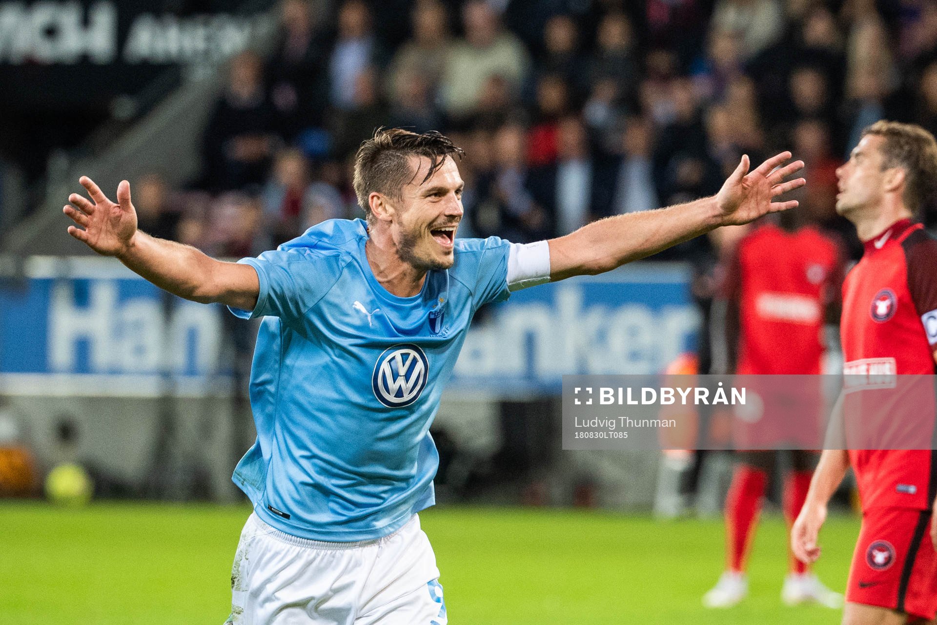 Markus Rosenberg of Malmö FF celebrates