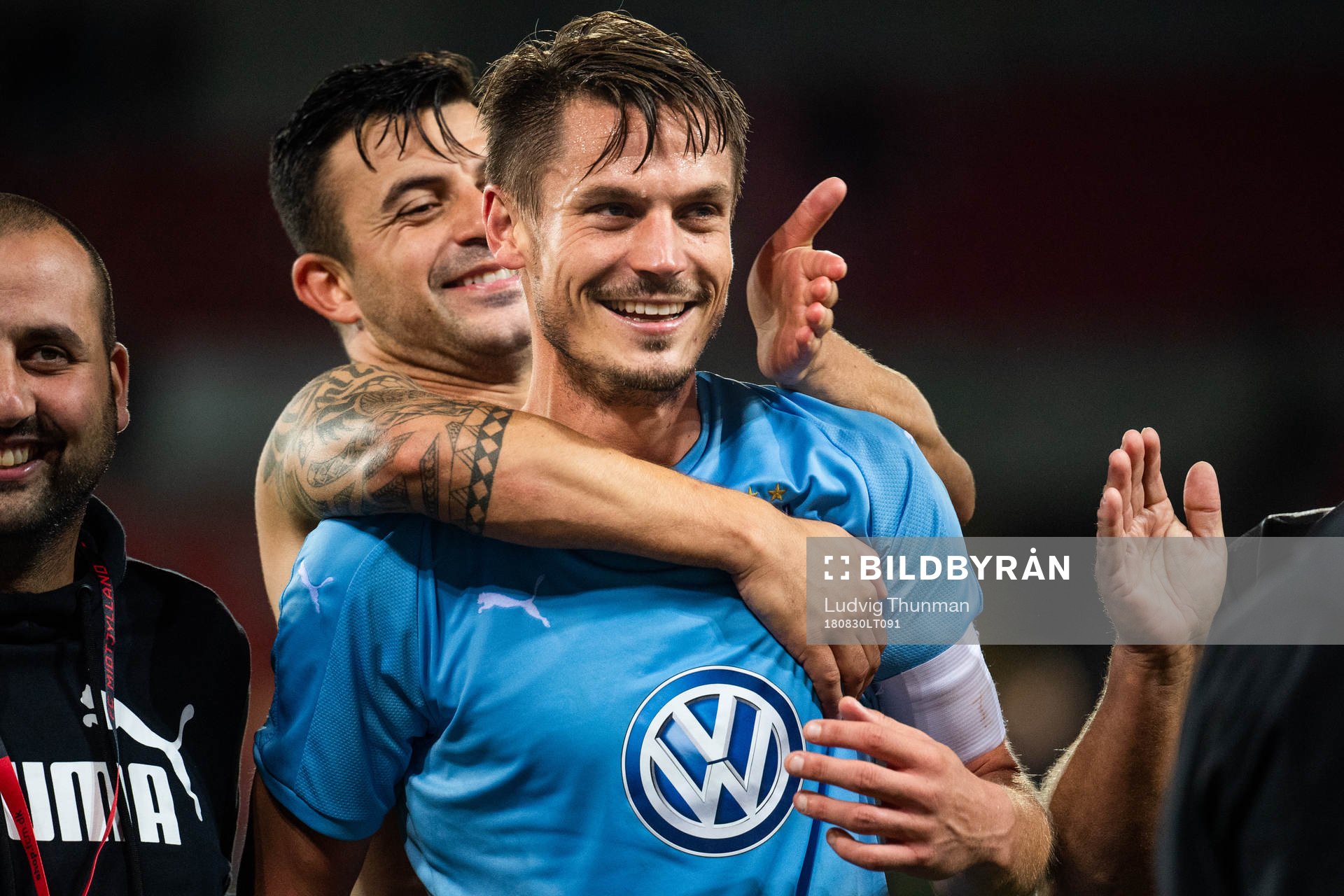 Markus Rosenberg of Malmö FF celebrates