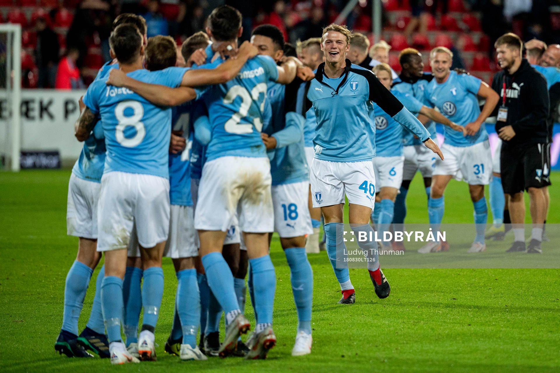 Players of Malmö FF celebrate
