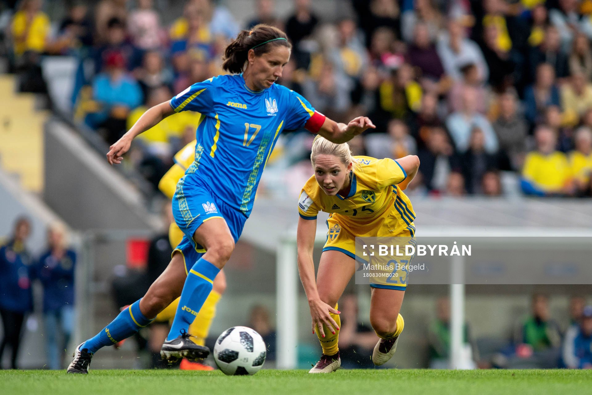 Ukrainas Daria Apanaschenko och Sveriges Elin Rubensson