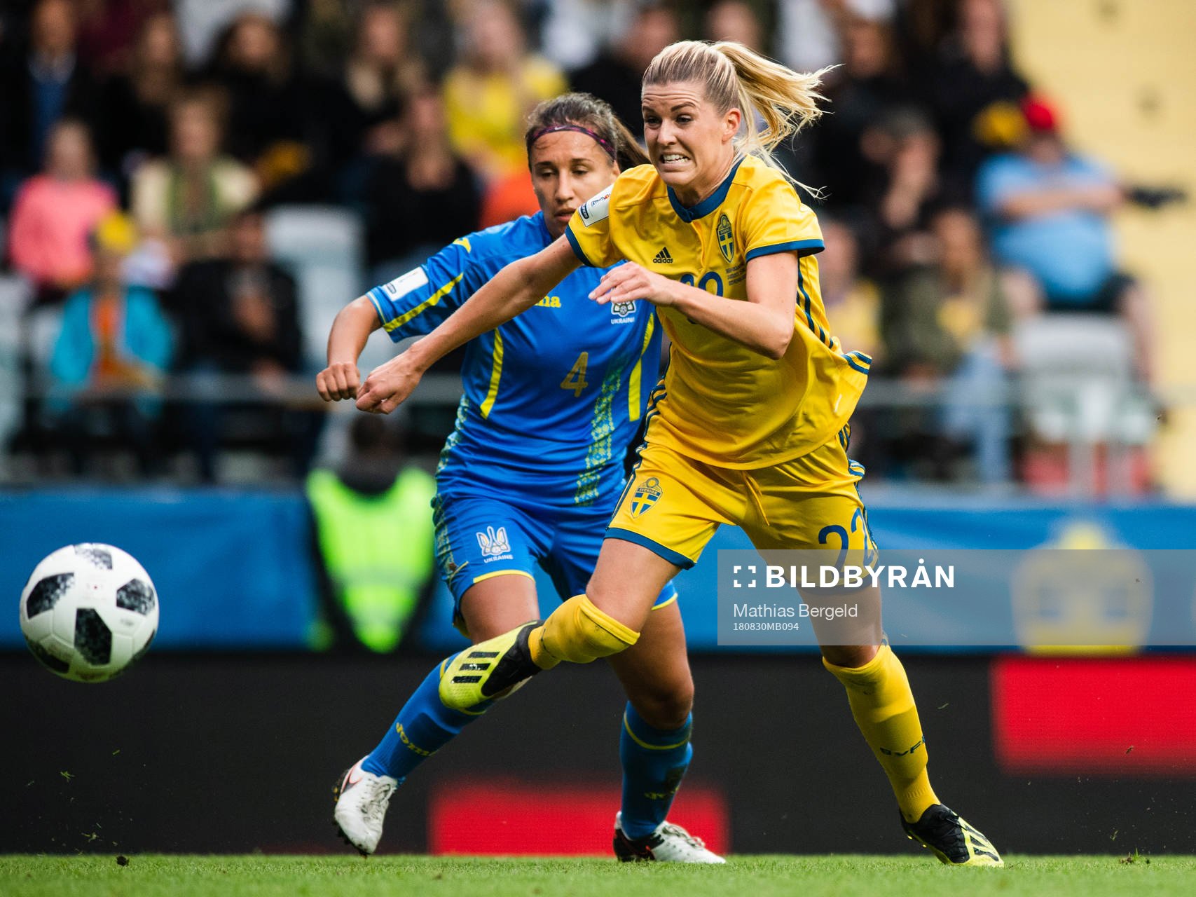 Ukrainas Anastasia Filenko och Sveriges Olivia Schough