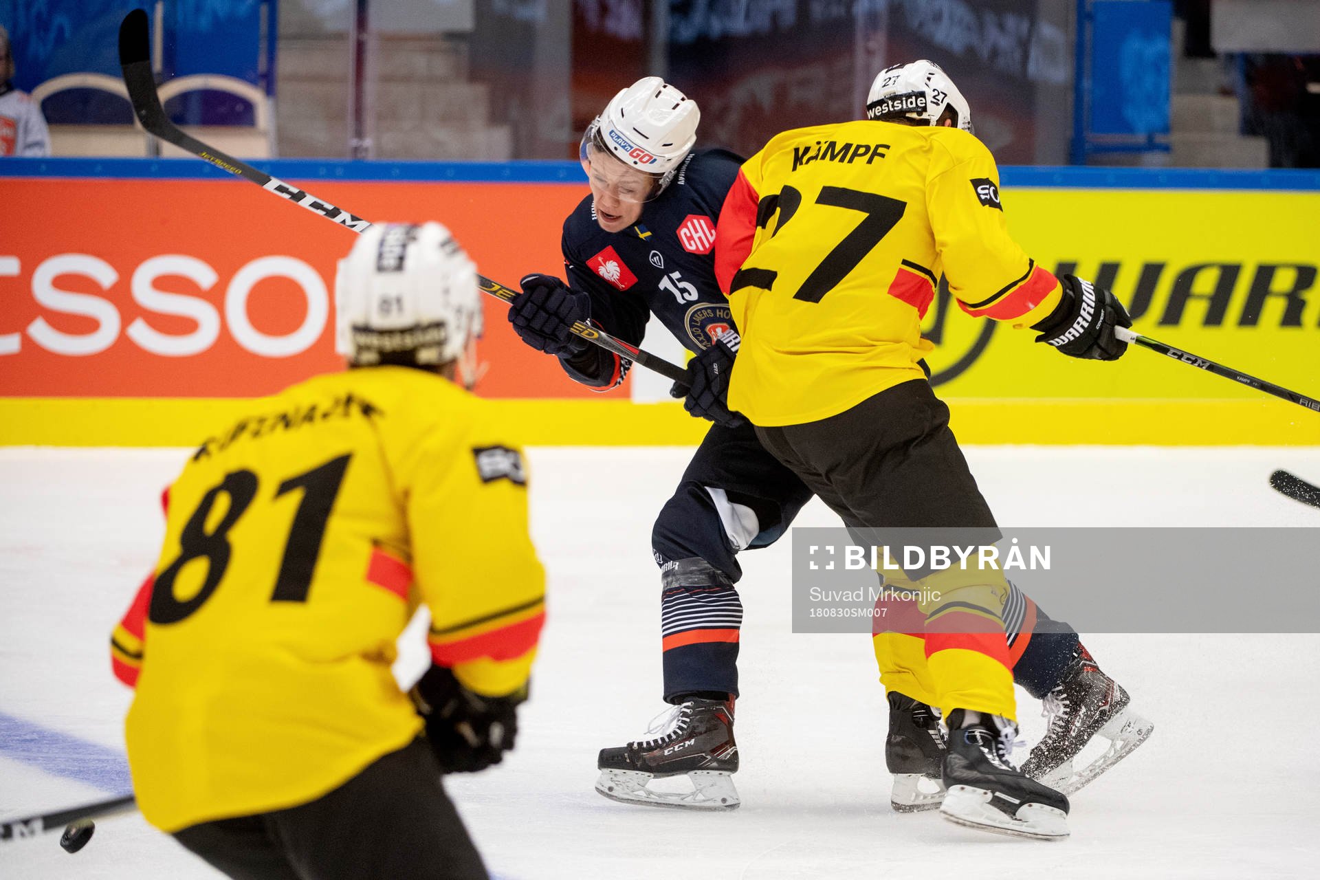 Dominik Bokk of Växjö and Marc Kämpf of Berns