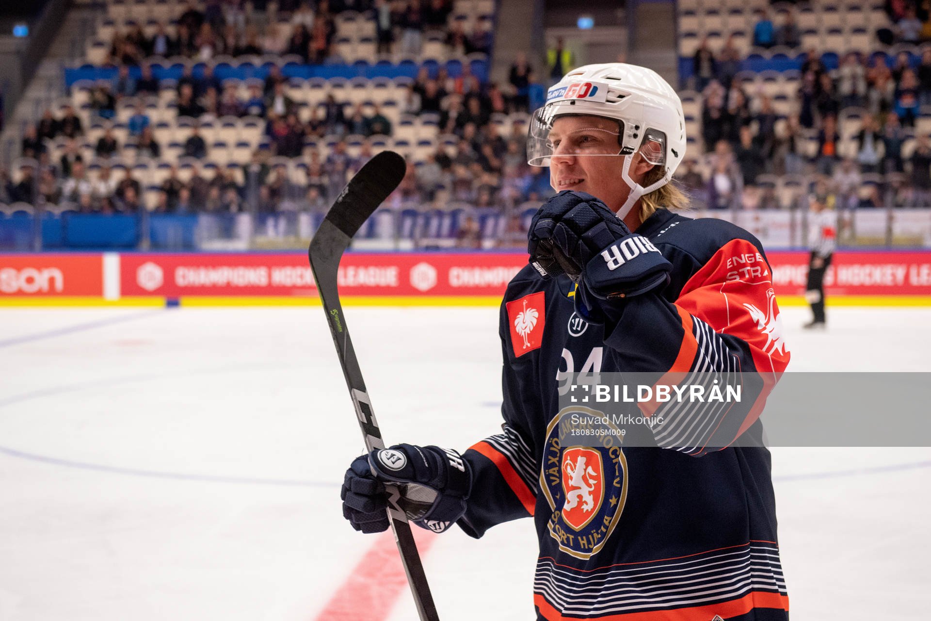 Joel Persson of Växjö celebrates