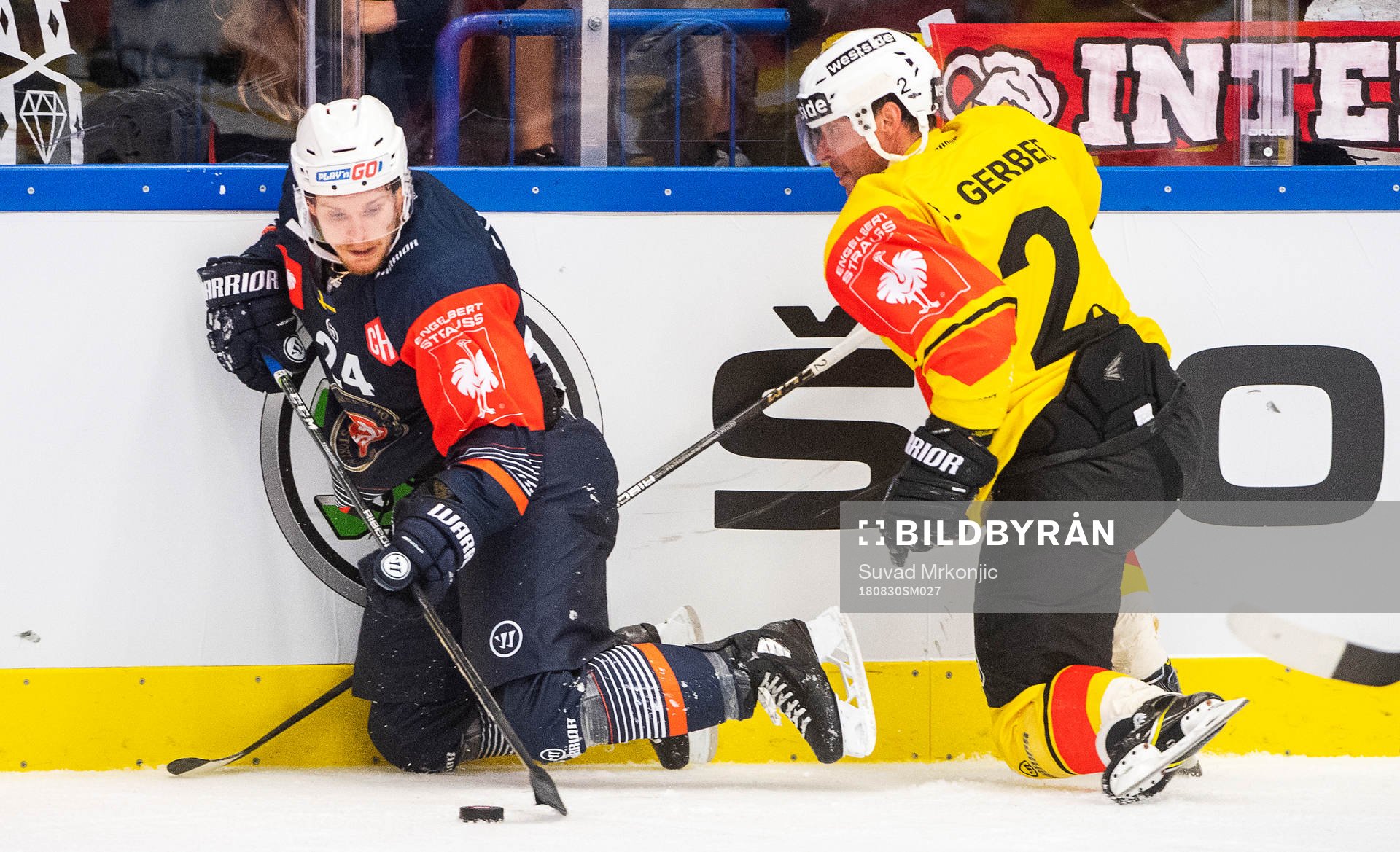 Brendan Shinnimin of Växjö and Beat Gerber of Berns
