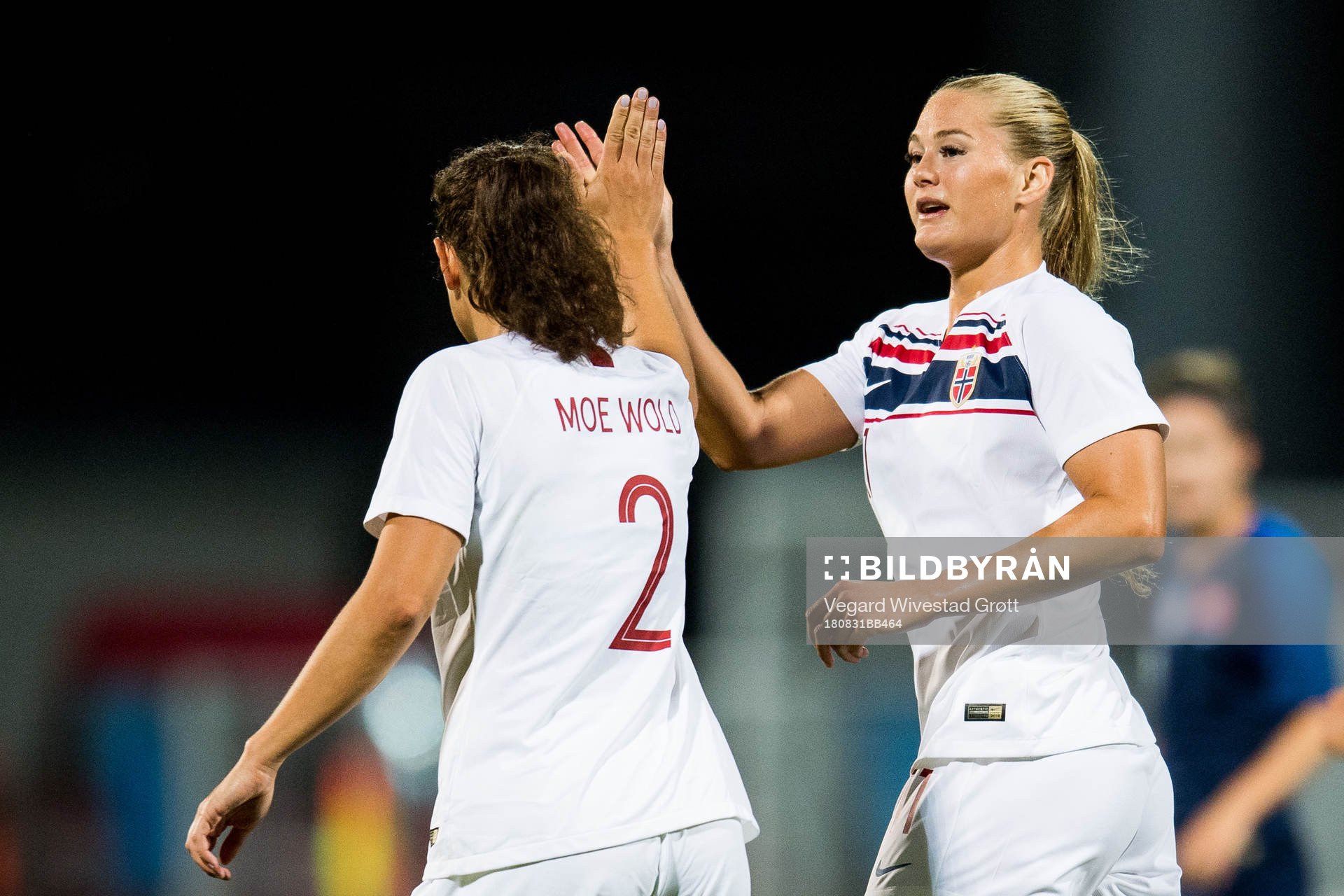 Lisa-Marie Karlseng Utland of Norway celebrates
