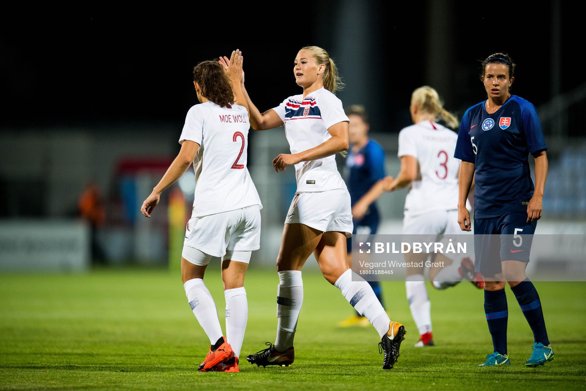 Lisa-Marie Karlseng Utland of Norway celebrates