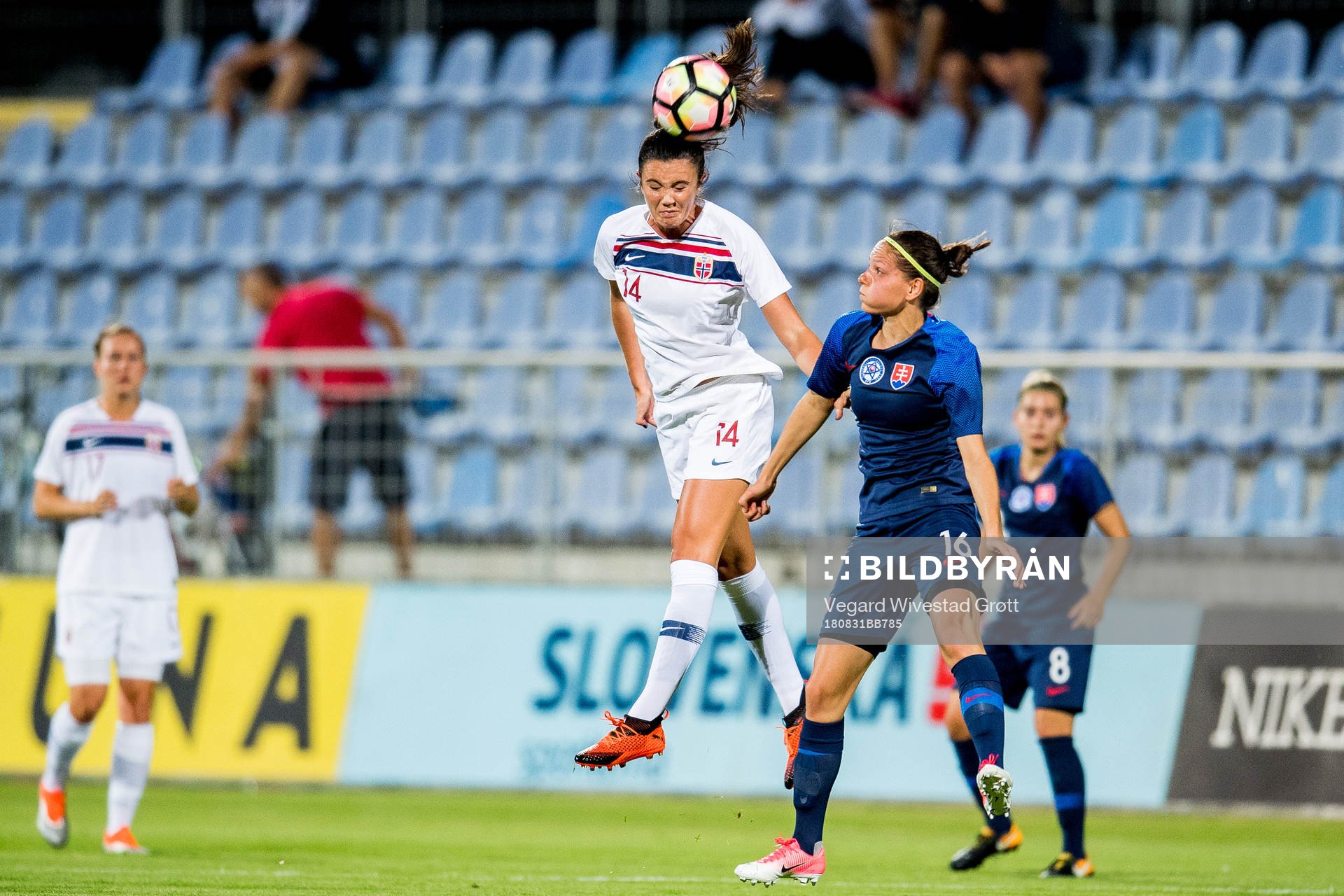Ingrid Syrstad Engen of Norway and Diana Bartovicova of