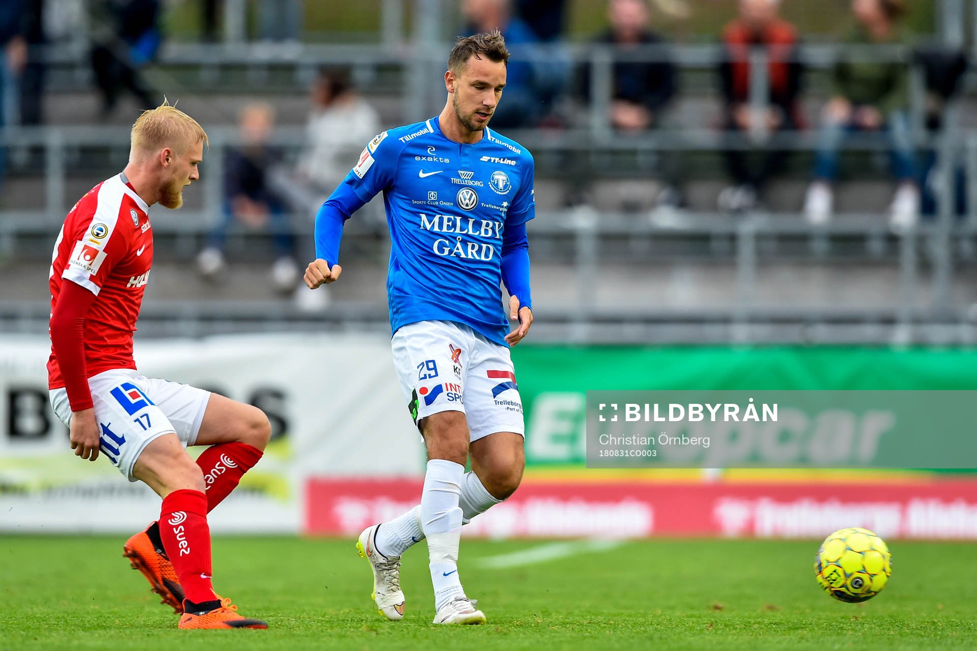 Norrköpings Kalle Holmberg och Trelleborgs Jasmin Sudic