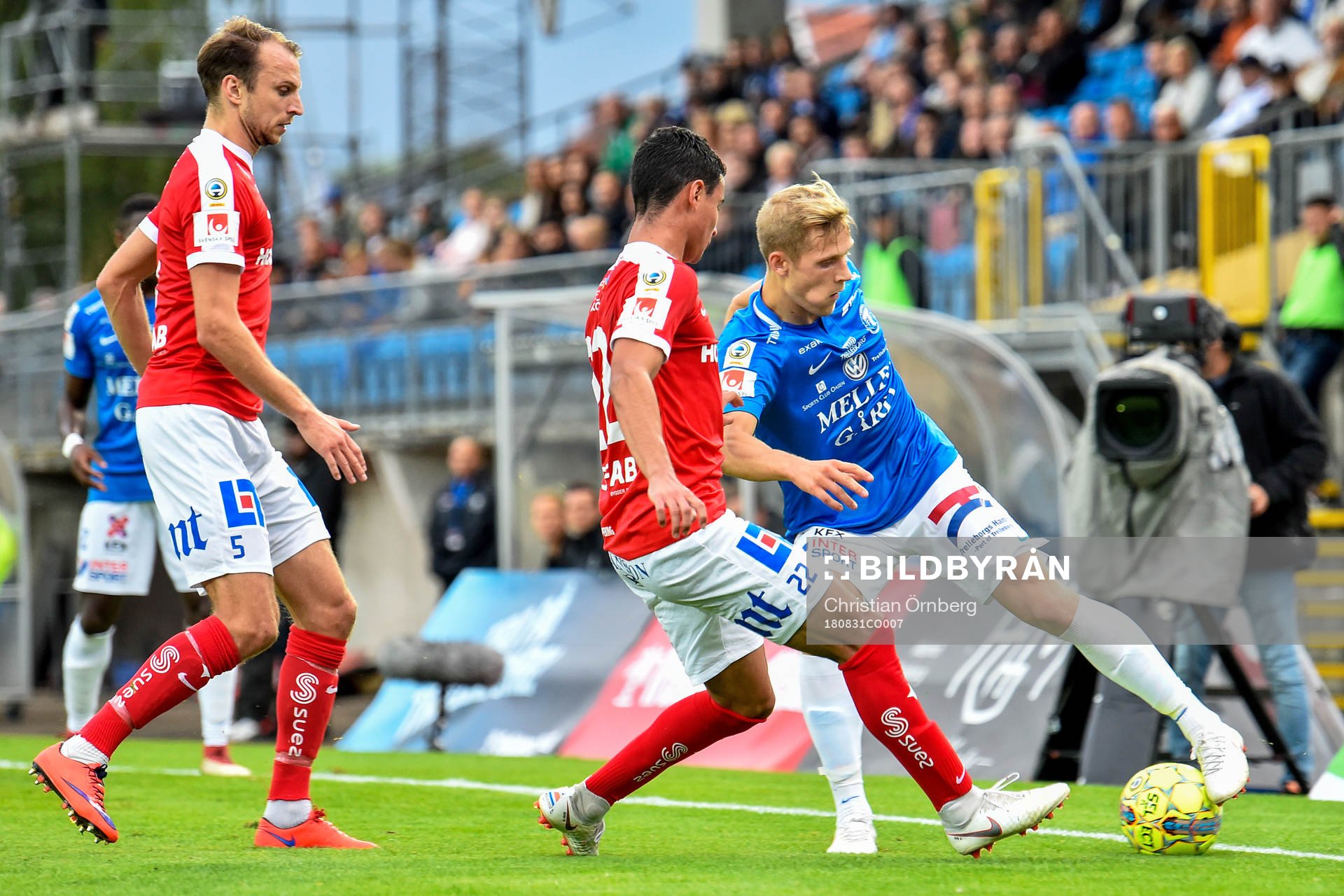 Trelleborgs Erik Andersson och Norrköpings Ian Smith och