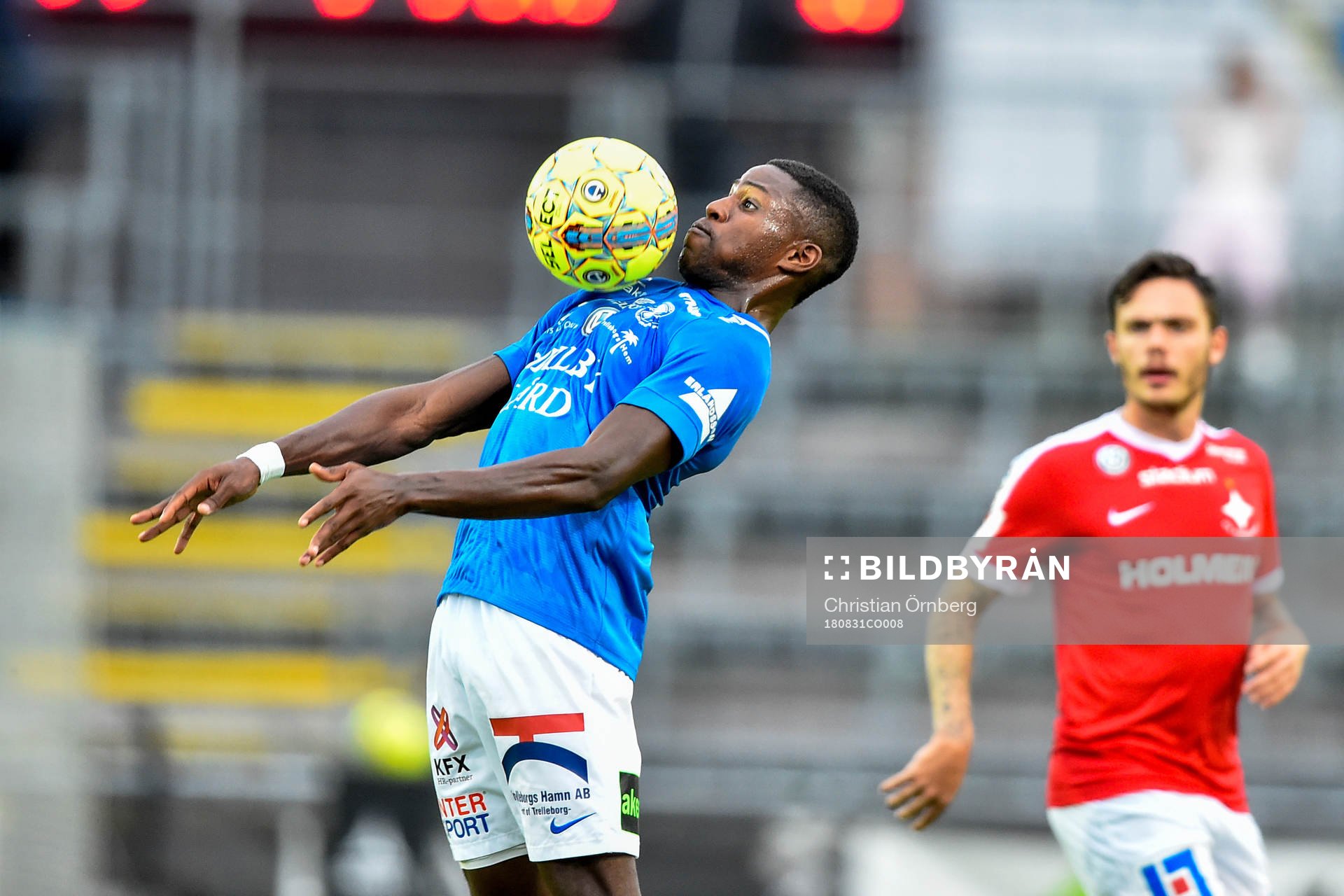 Trelleborgs Kofi Sarkodie och Norrköpings David Moberg