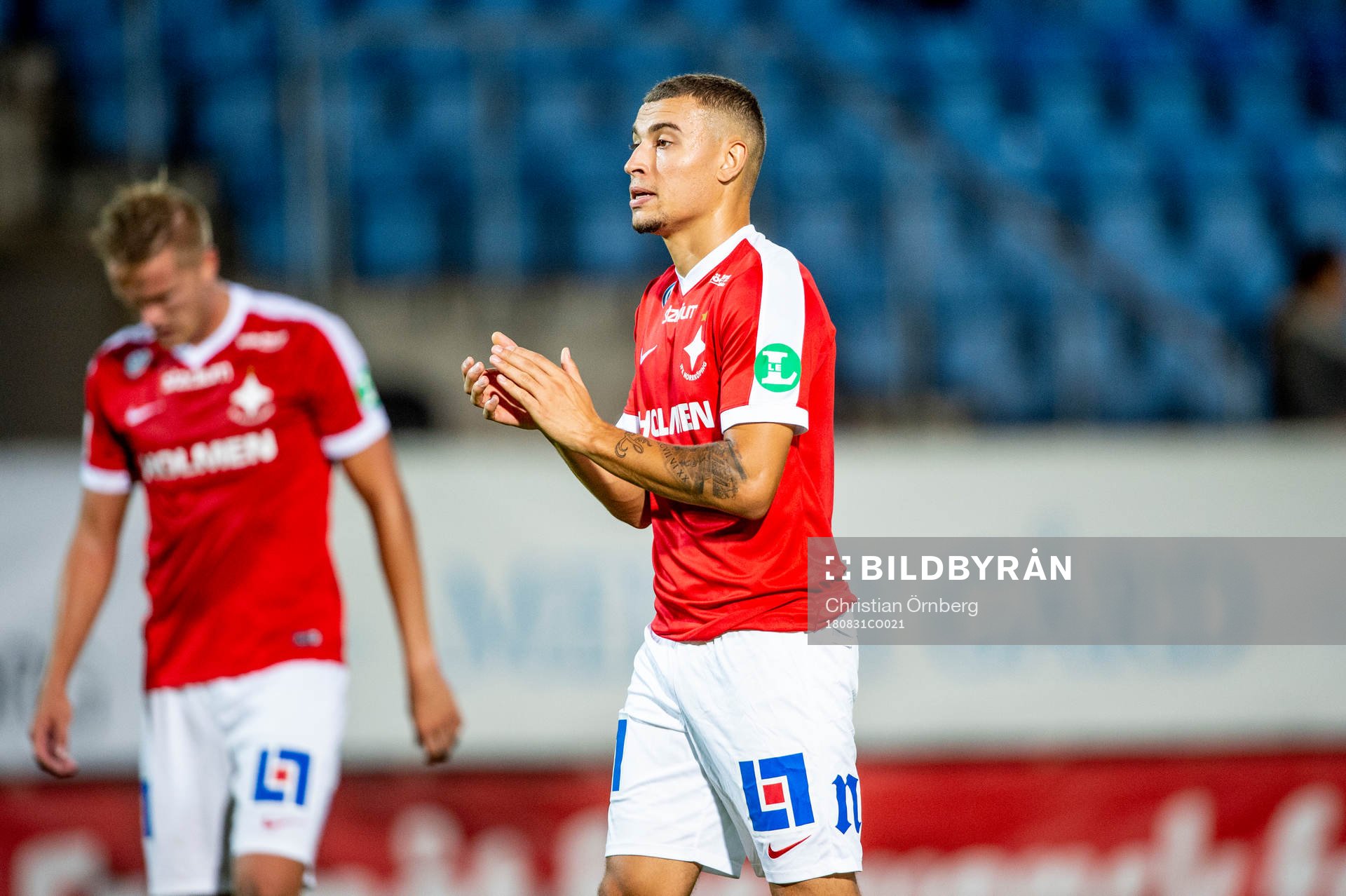 Norrköpings Jordan Larsson deppar