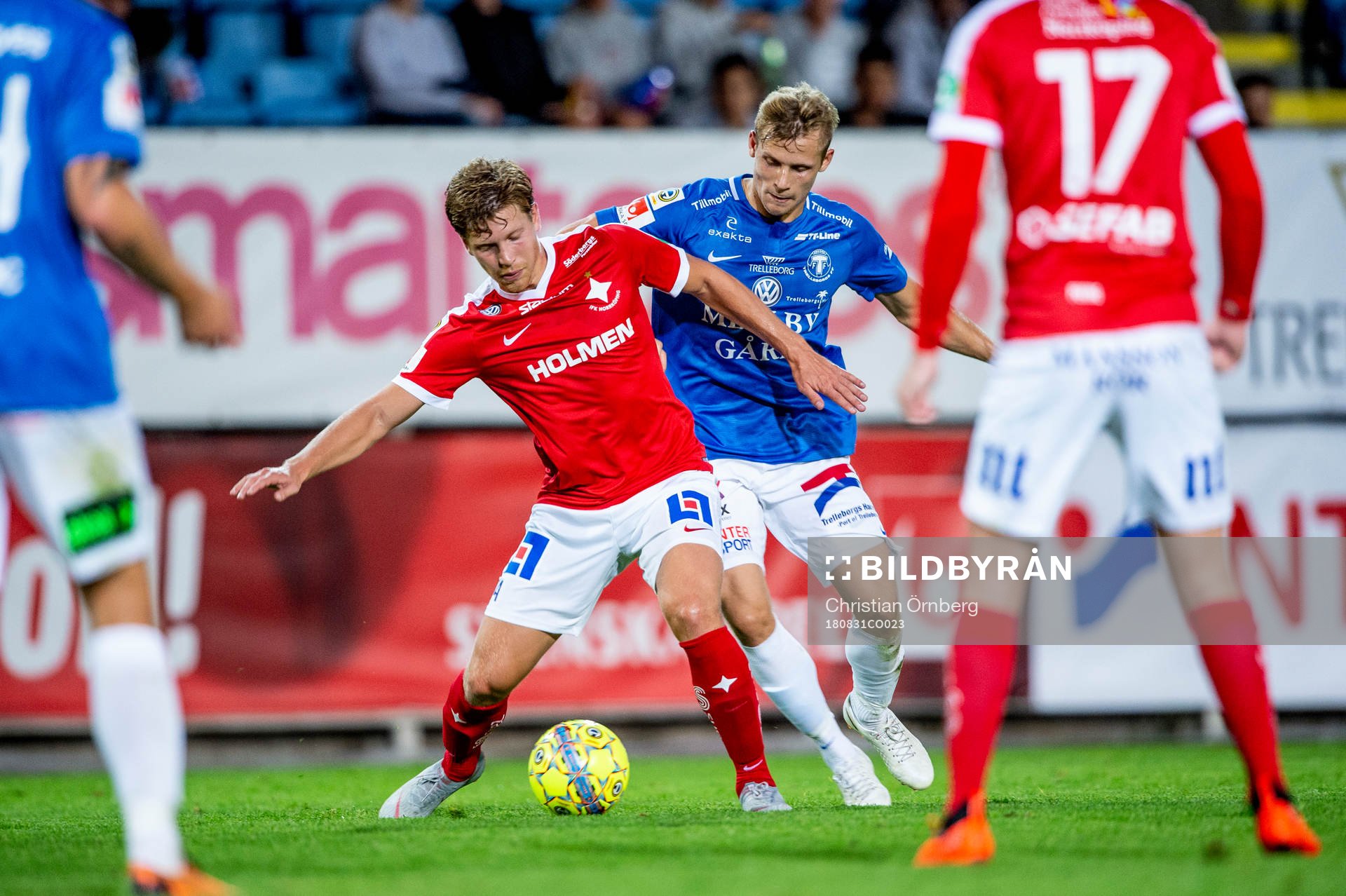Norrköpings Alexander Fransson mot Trelleborgs Erik