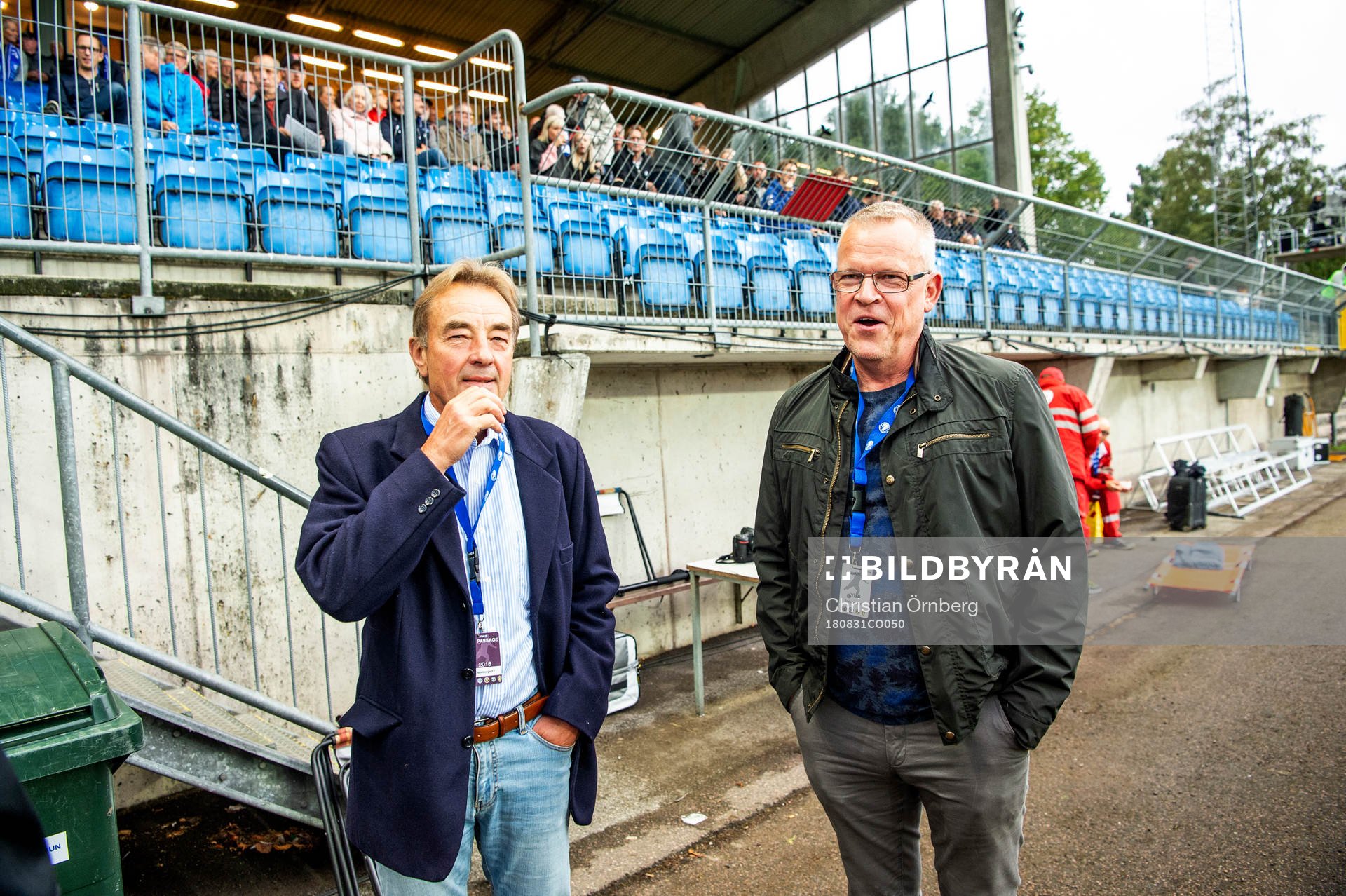 Tom Prahl och Sveriges förbundskapten Janne Andersson