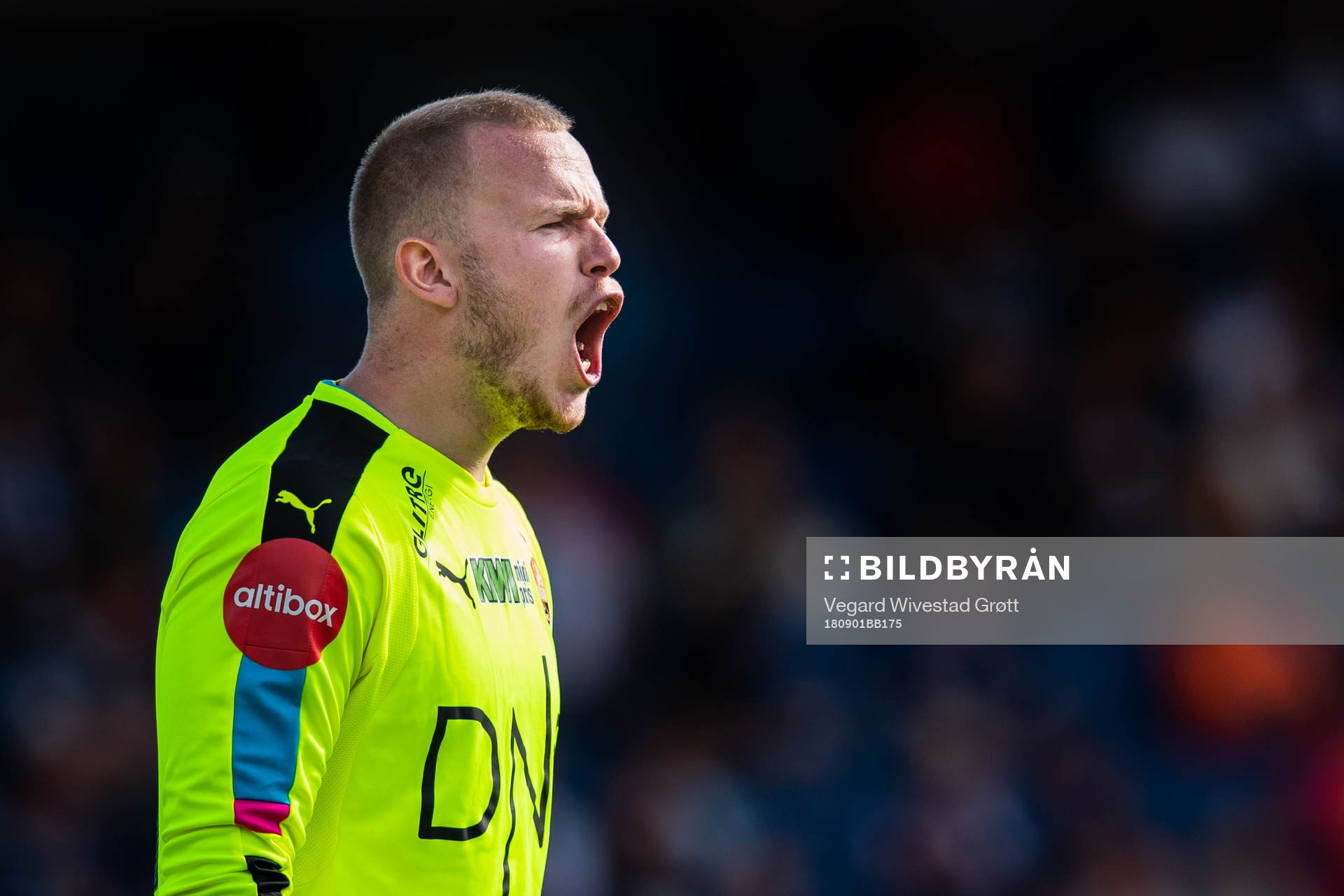 Goalkeeper Pål Heigre of Strømsgodset