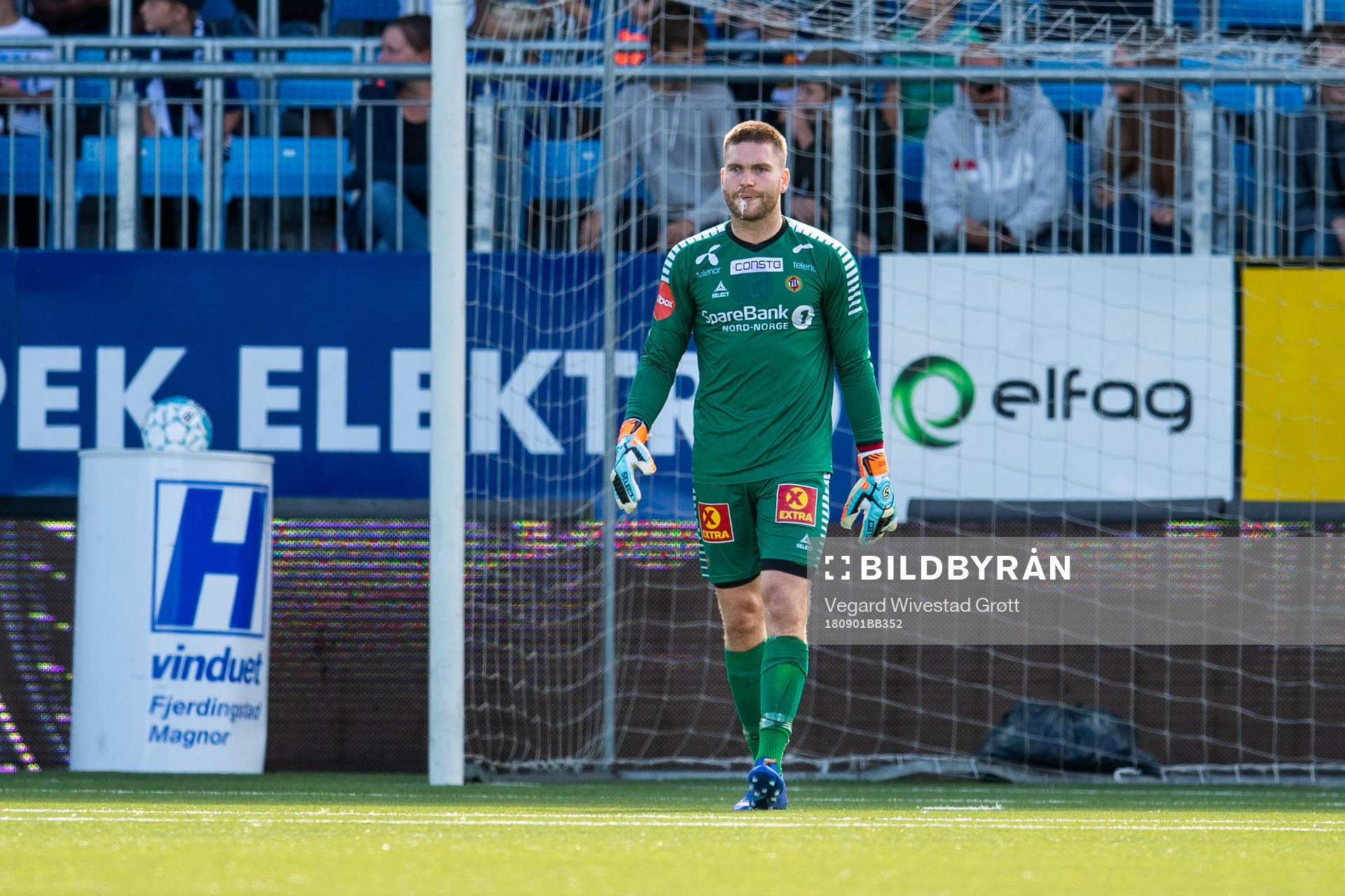 Goalkeeper Gudmund Kongshavn of Tromsø looks dejected