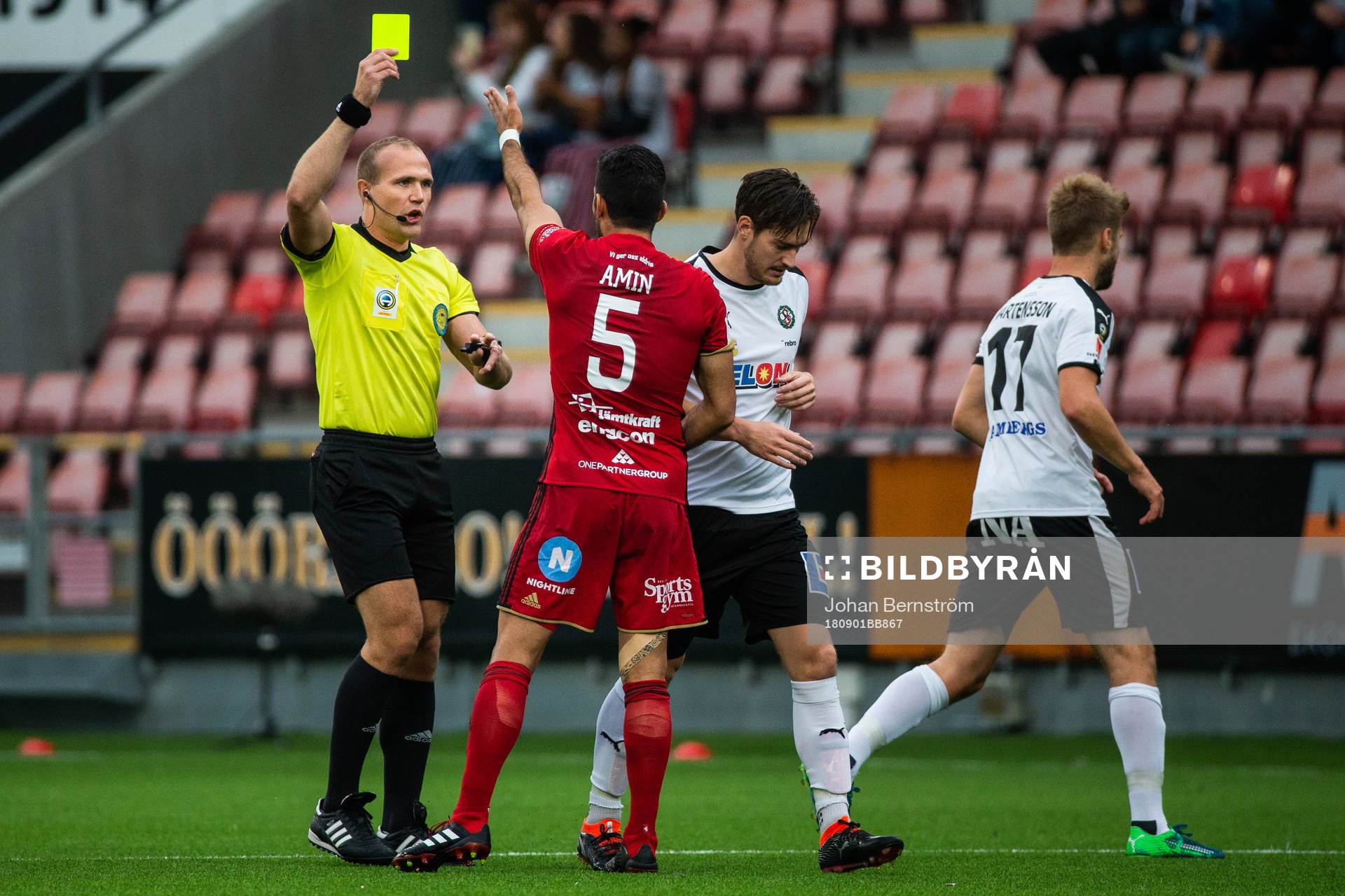 Östersunds Rewan Amin blir varnad