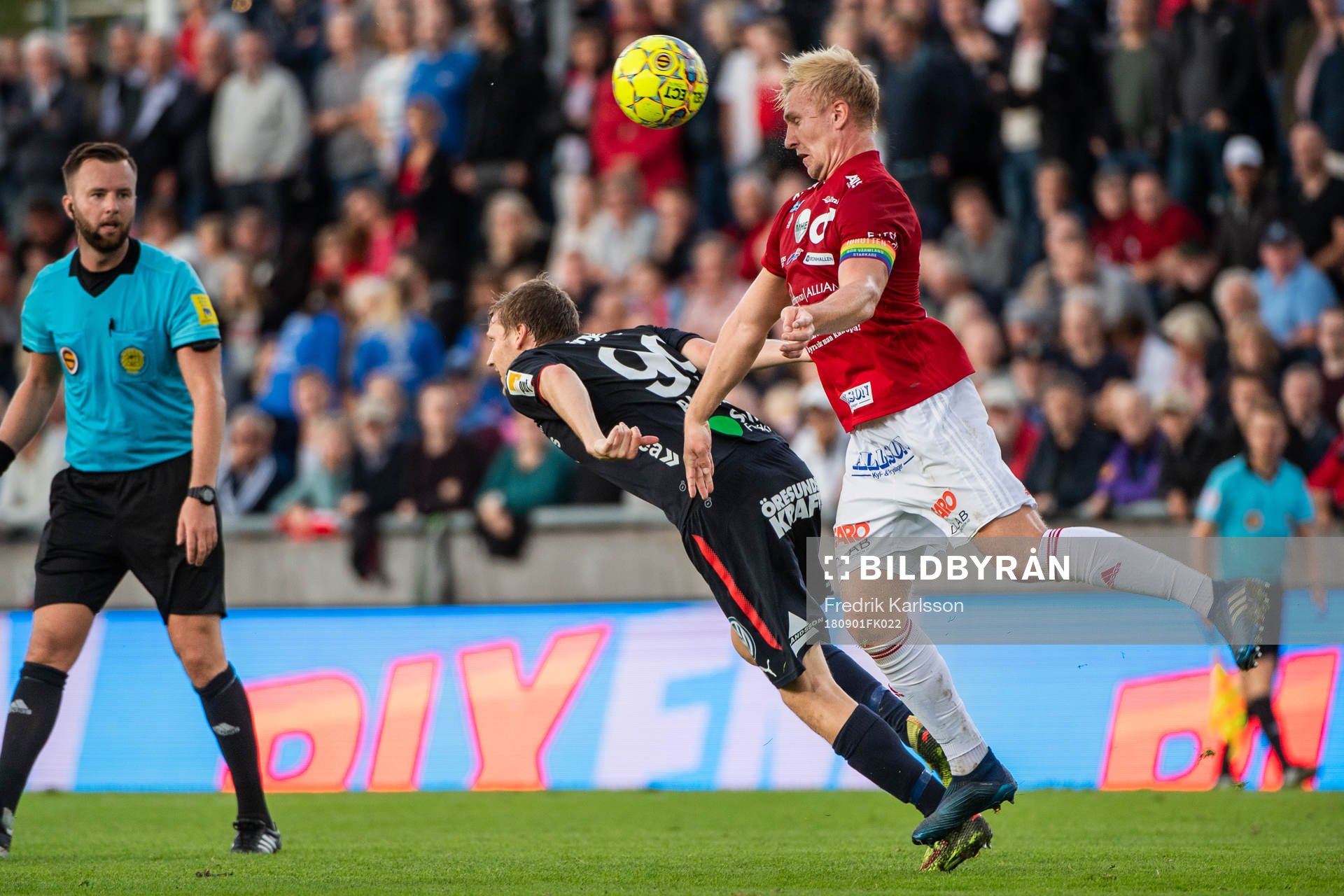 Helsingborgs Andri Runar Bjarnason och Degerfors Oliver
