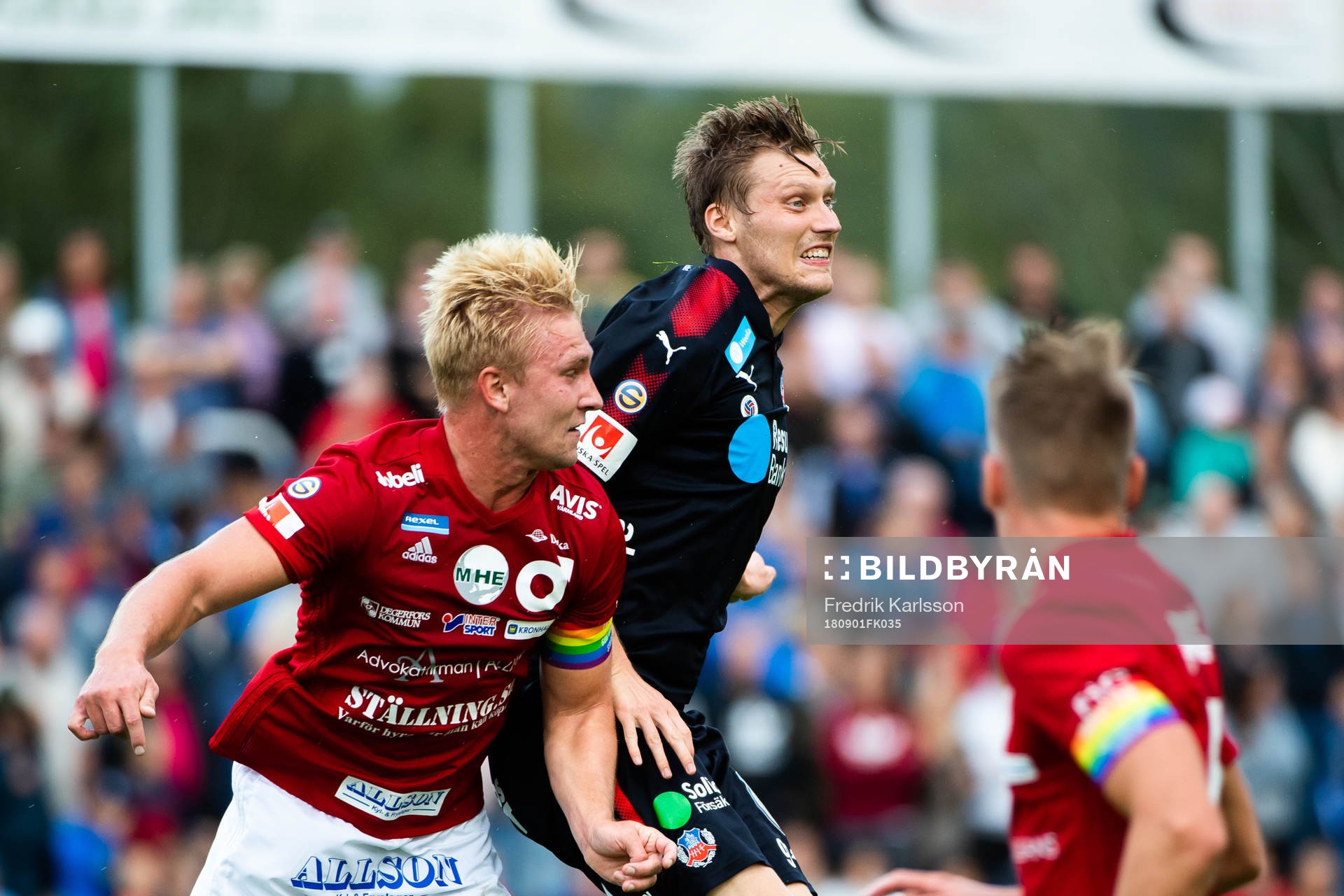 Degerfors Oliver Ekroth och Helsingborgs Andri Runar