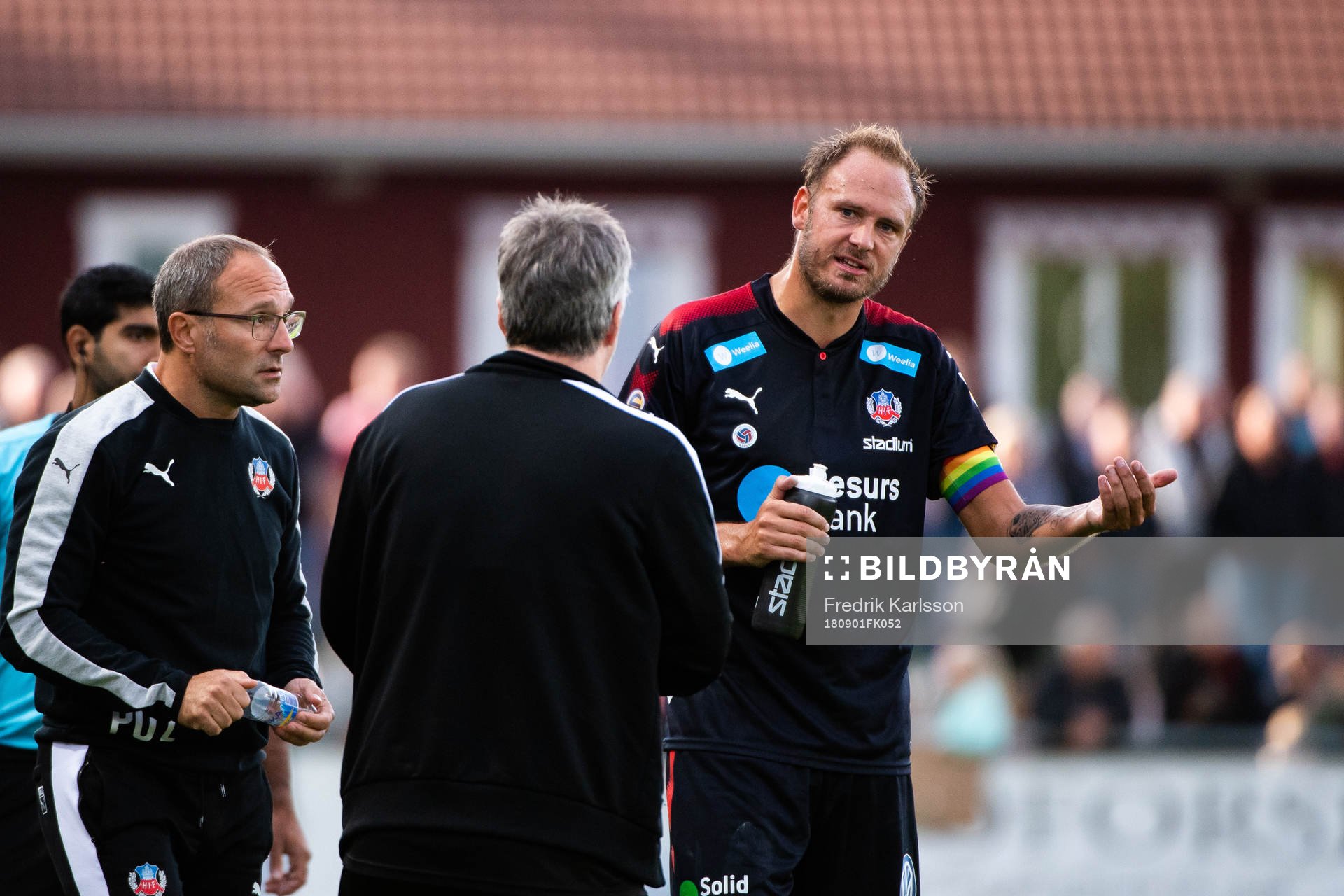 Helsingborgs tränare Per-Ola Ljung och Andreas Granqvist