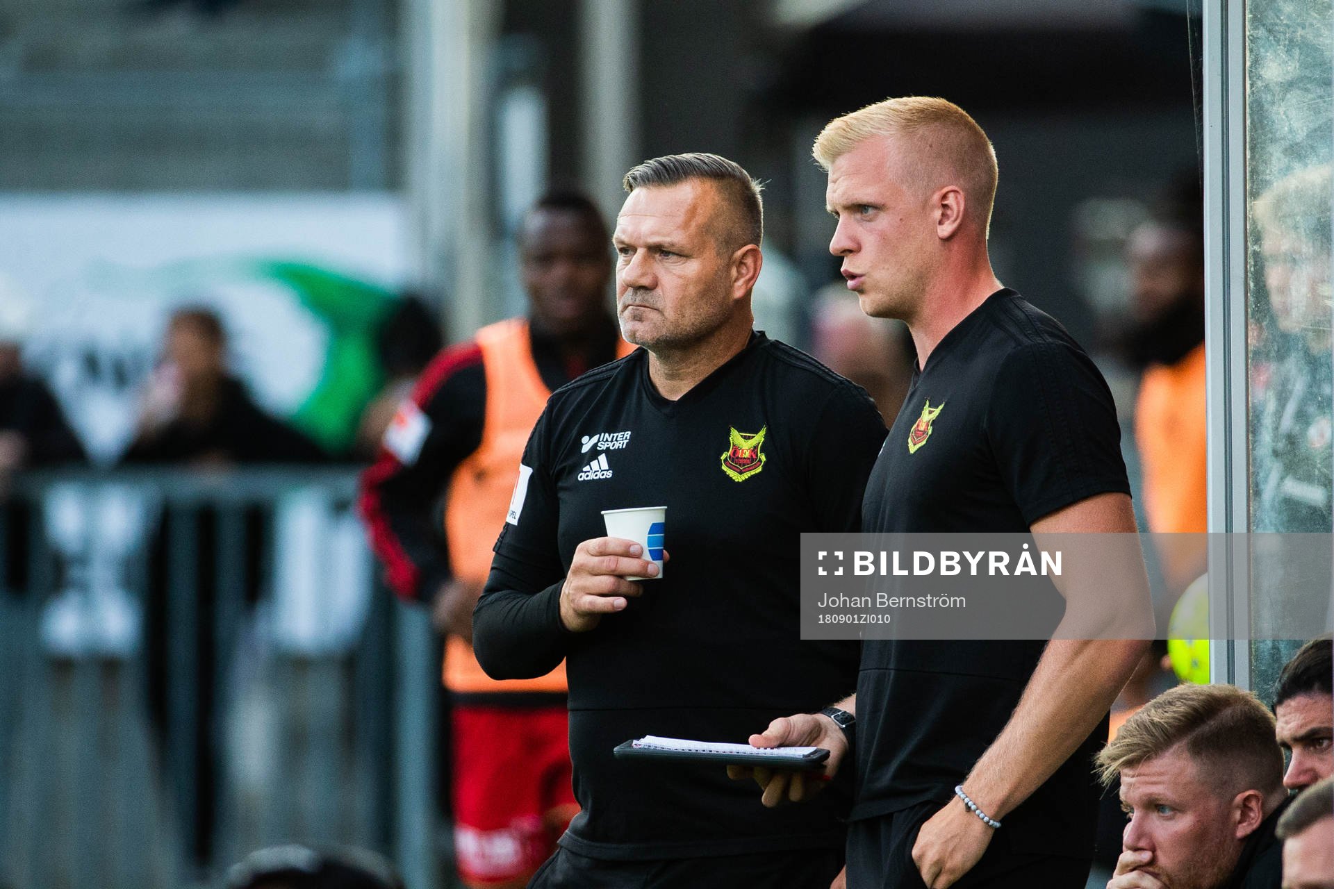 Östersunds tränare Ian Burchnall och målvaktstränare