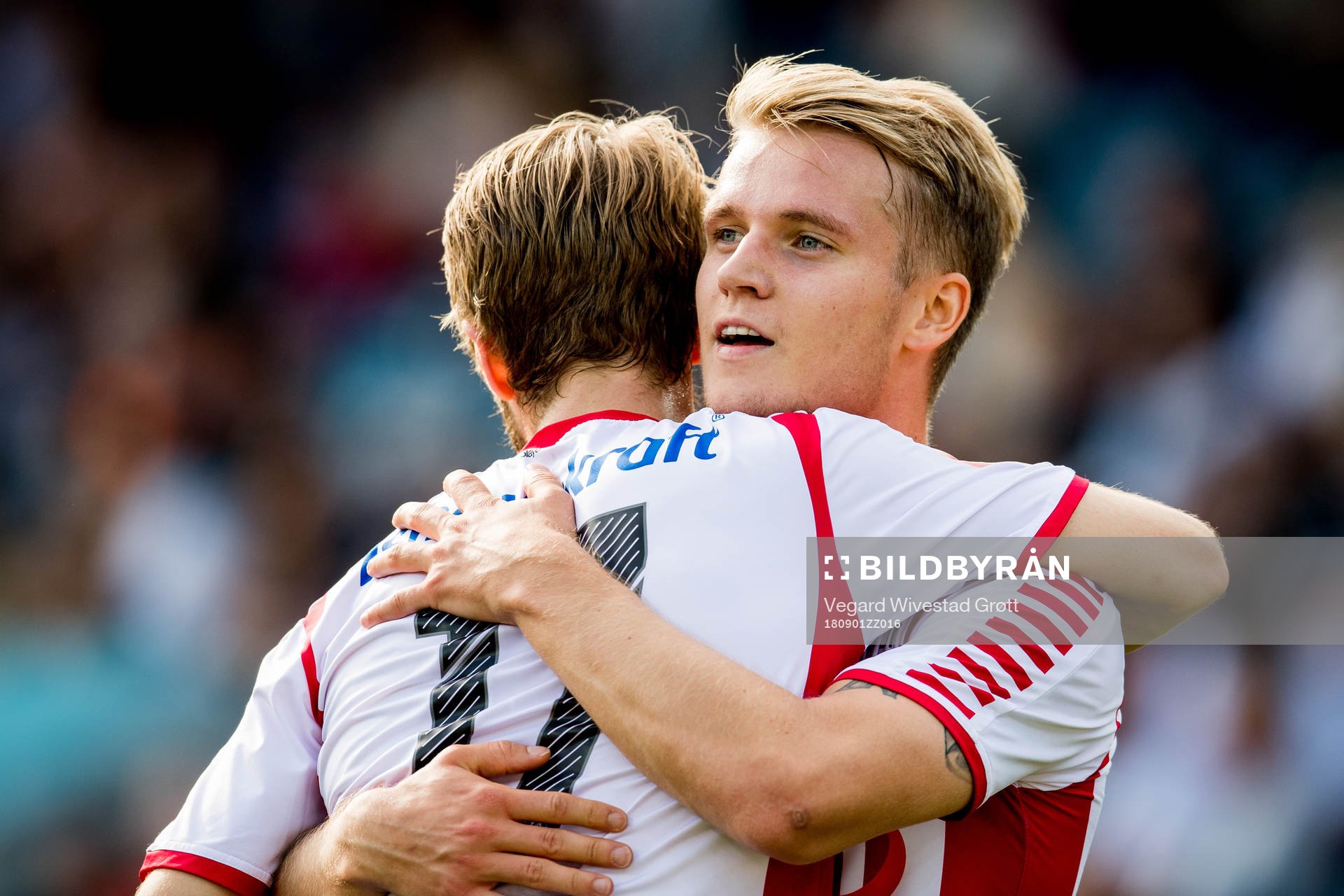 Mikael Nord Ingebrigtsen of Tromsø celebrates with