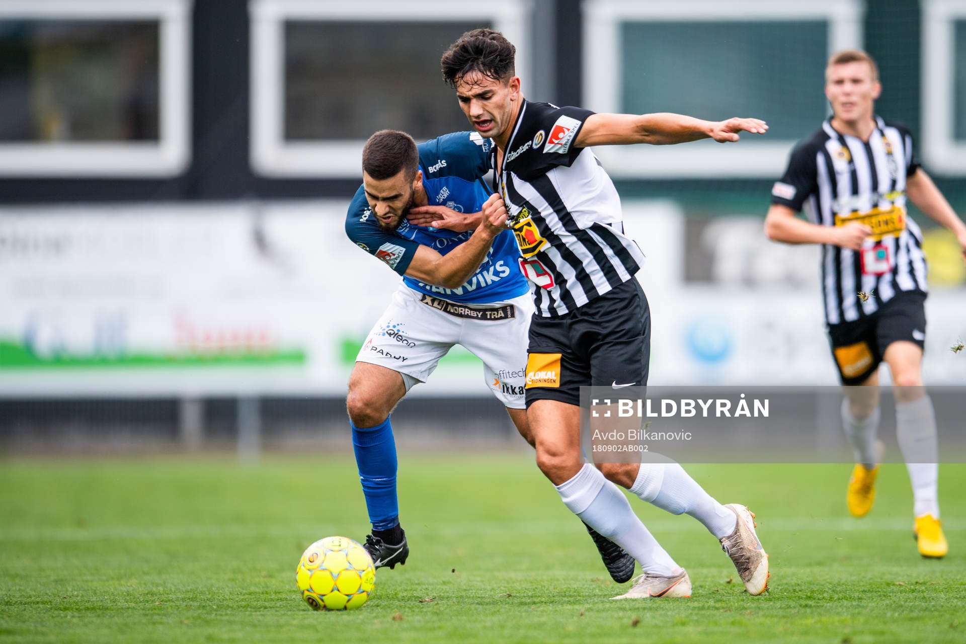 Landskronas Noor Zadran och Norrbys Shkelqim Krasniqi