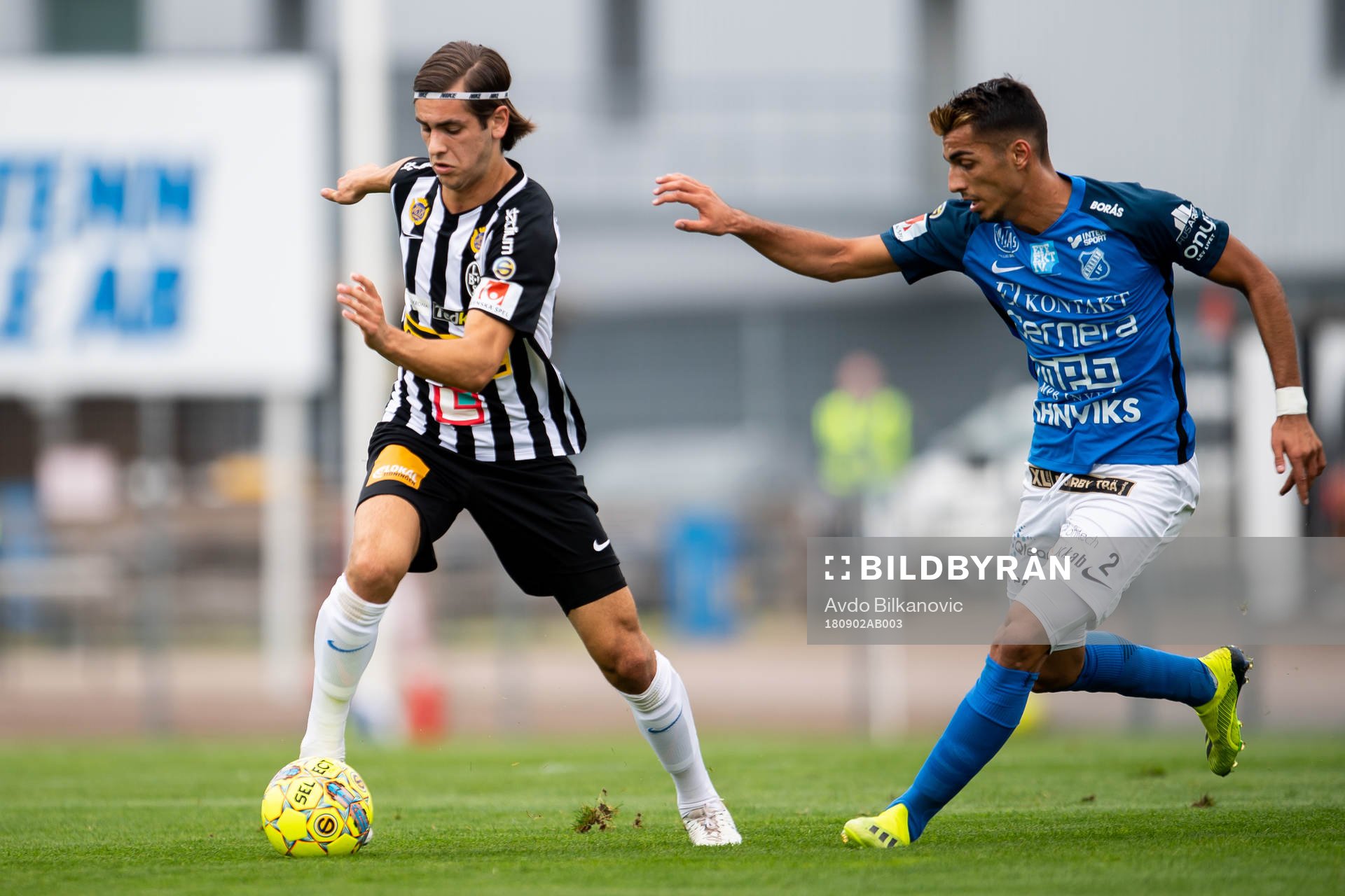 Landskronas Adi Nalic och Norrby Abbas Mohamad
