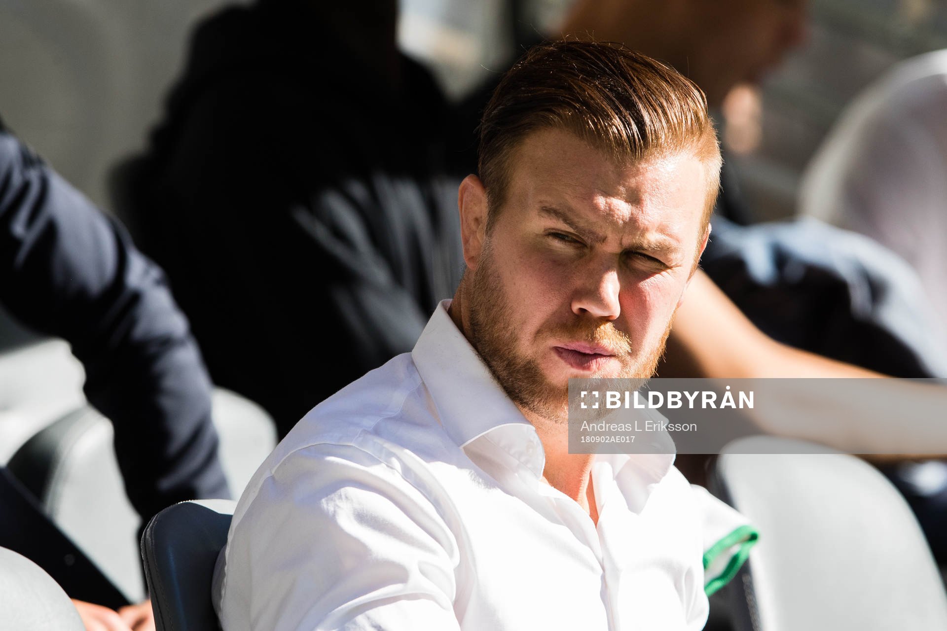 Hammarbys fystränare Jimmy Lidberg innan fotbollsmatchen i