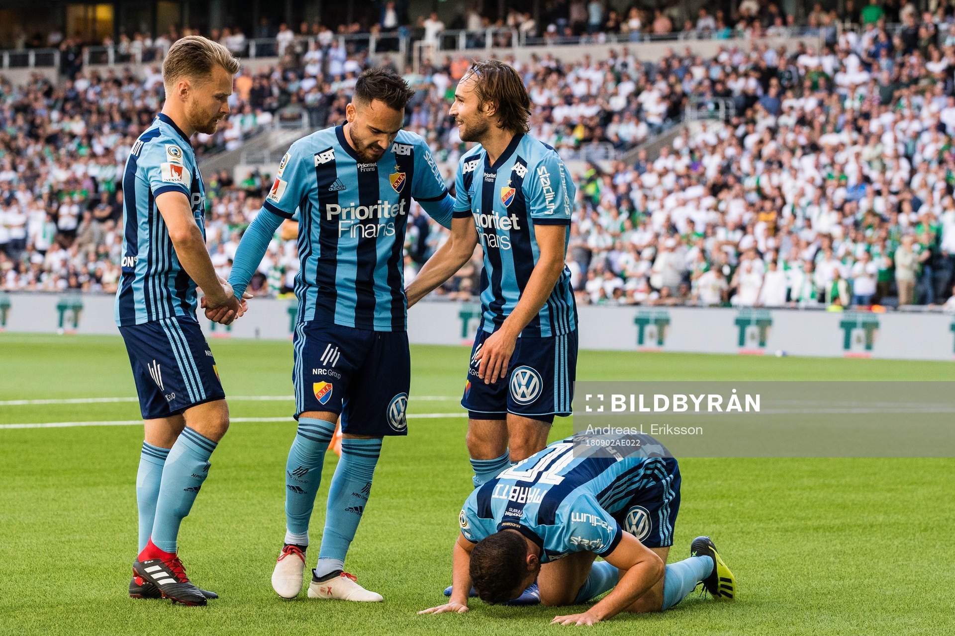 Djurgårdens Jacob Une Larsson, Dzenis Kozica  och Kevin