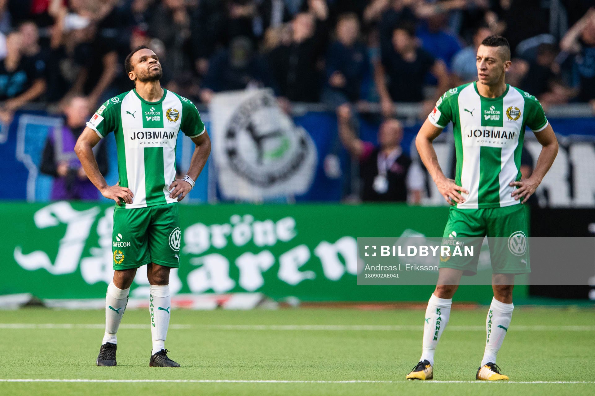 Hammarbys Serge-Junior Martinsson Ngouali och Nikola