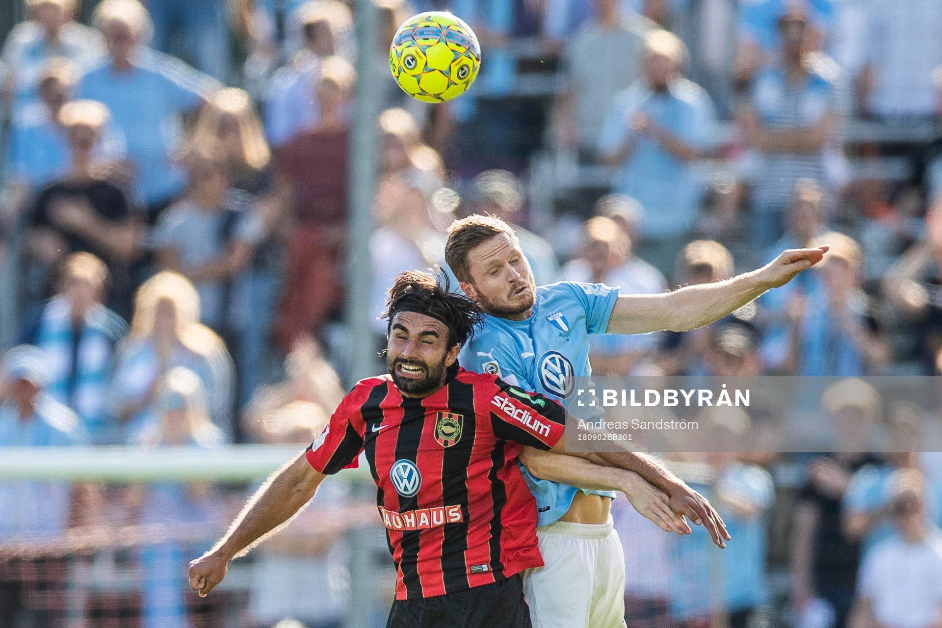 Malmö FFs Lasse Nielsen och Brommapojkarnas Alexander