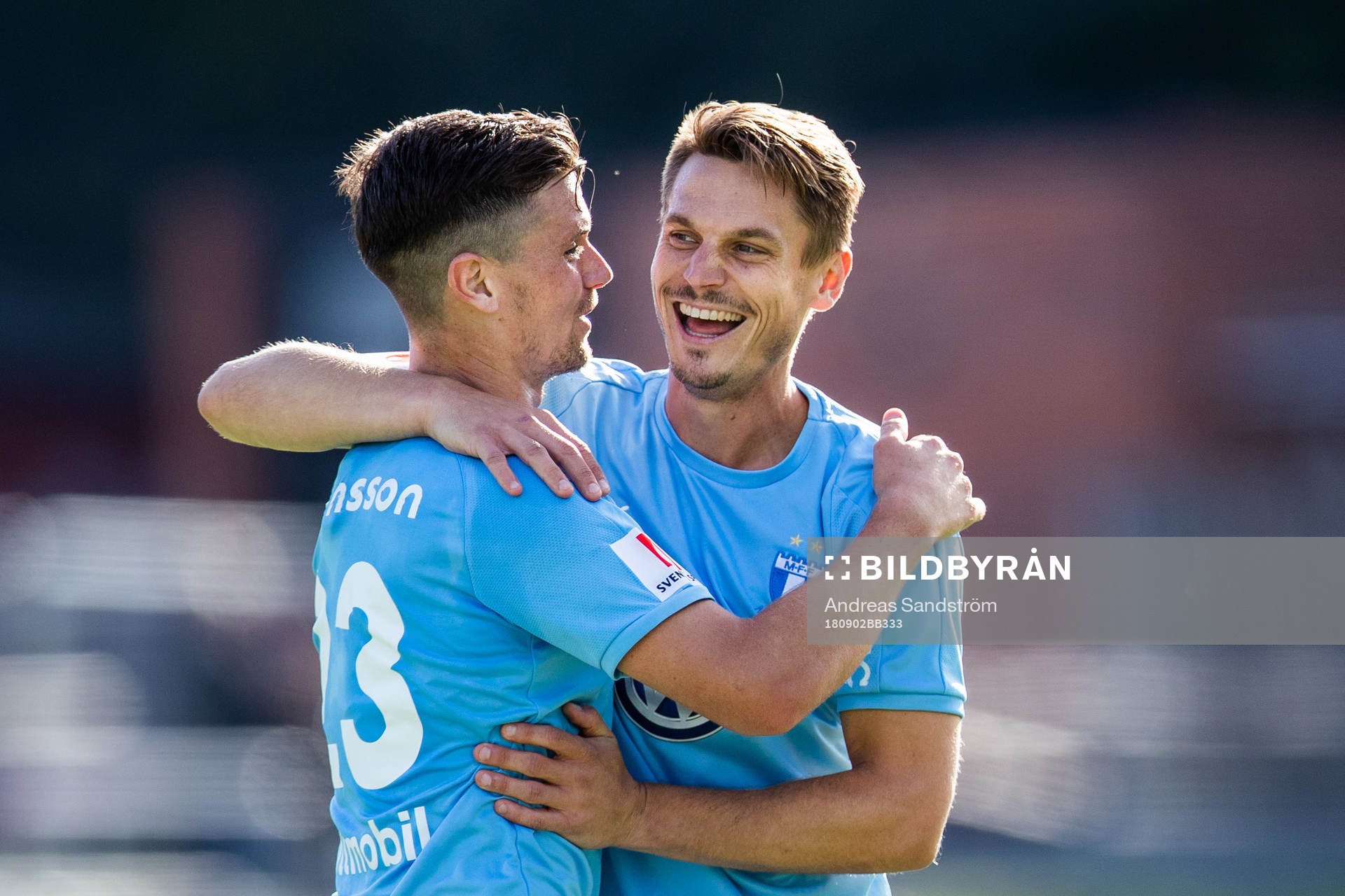 Malmö FFs Marcus Antonsson och Markus Rosenberg jublar