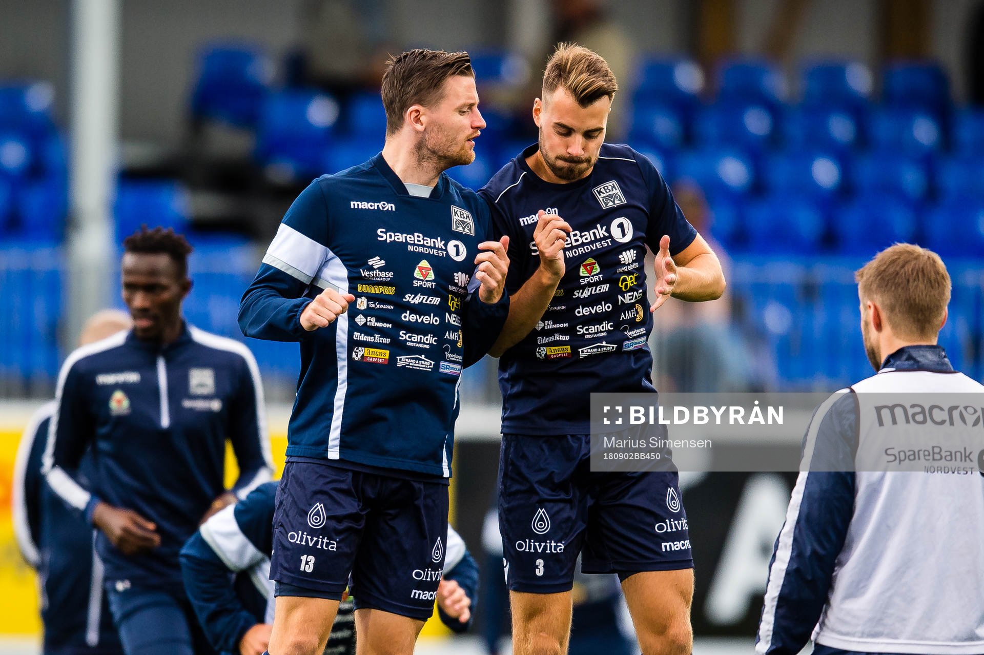 Bendik Bye and Christoffer Aasbak of Kristiansund