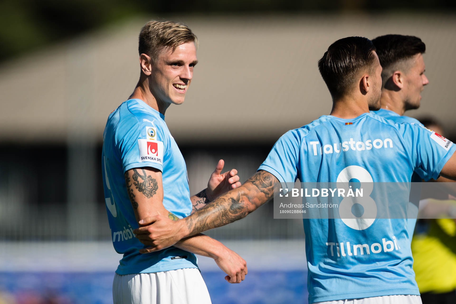 Malmö FFs Sören Rieks (v) jublar